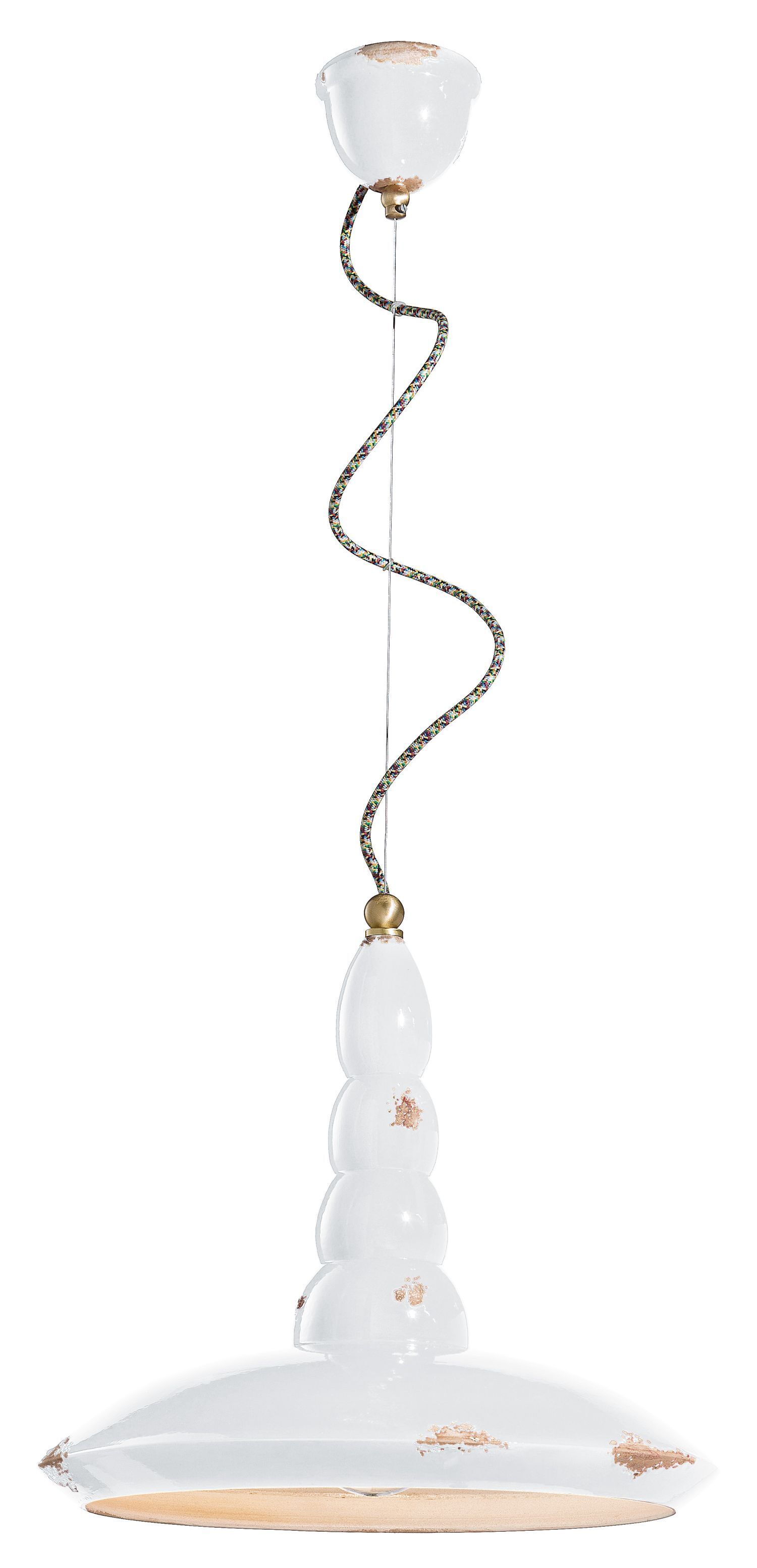 Lampe à suspendre céramique E27 Ø 40 cm rond H : max. 137 cm