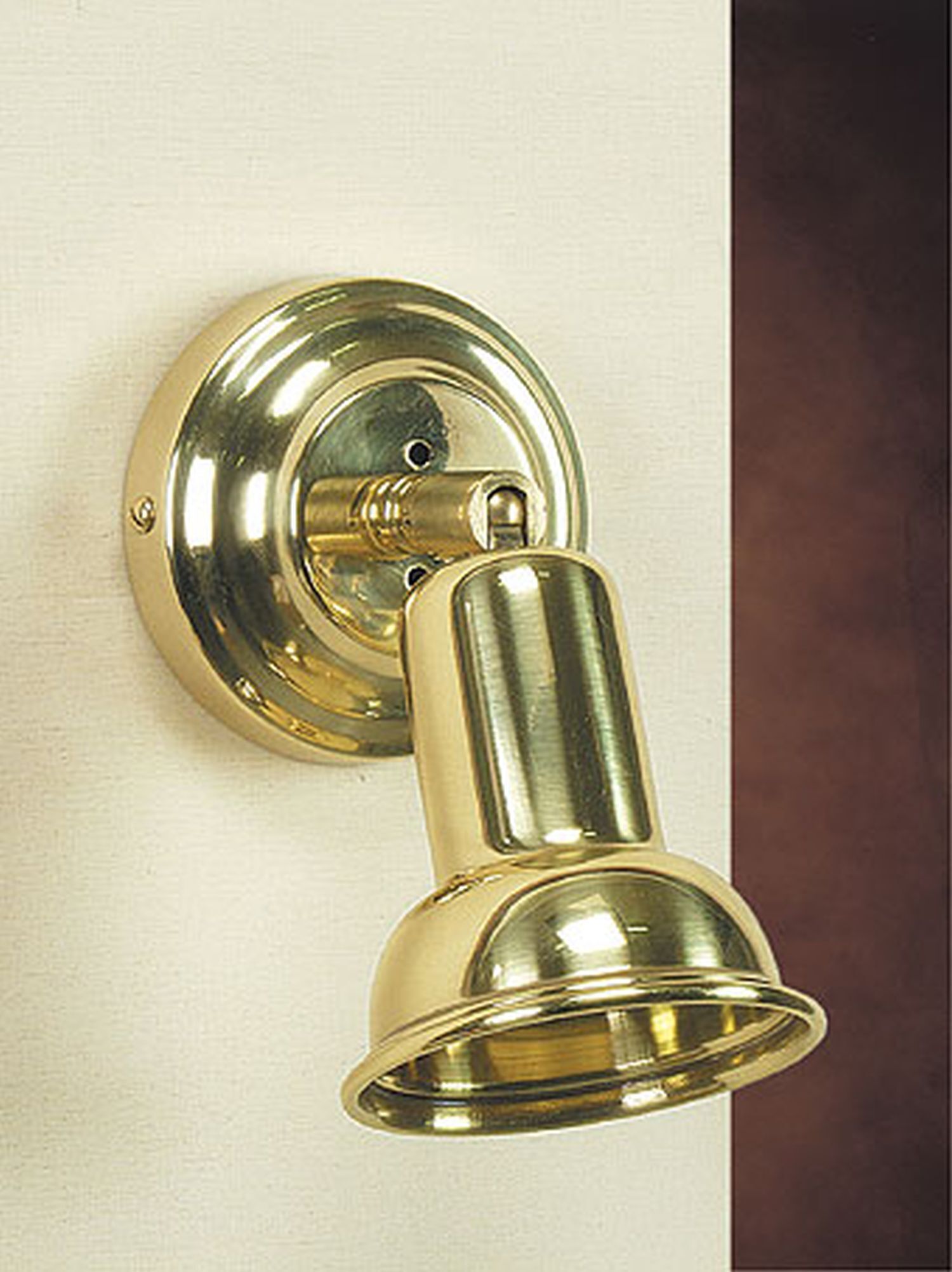 Laiton Spot Lampe Art Nouveau Antique RENZO Bronze, Beleuchtung, Griff