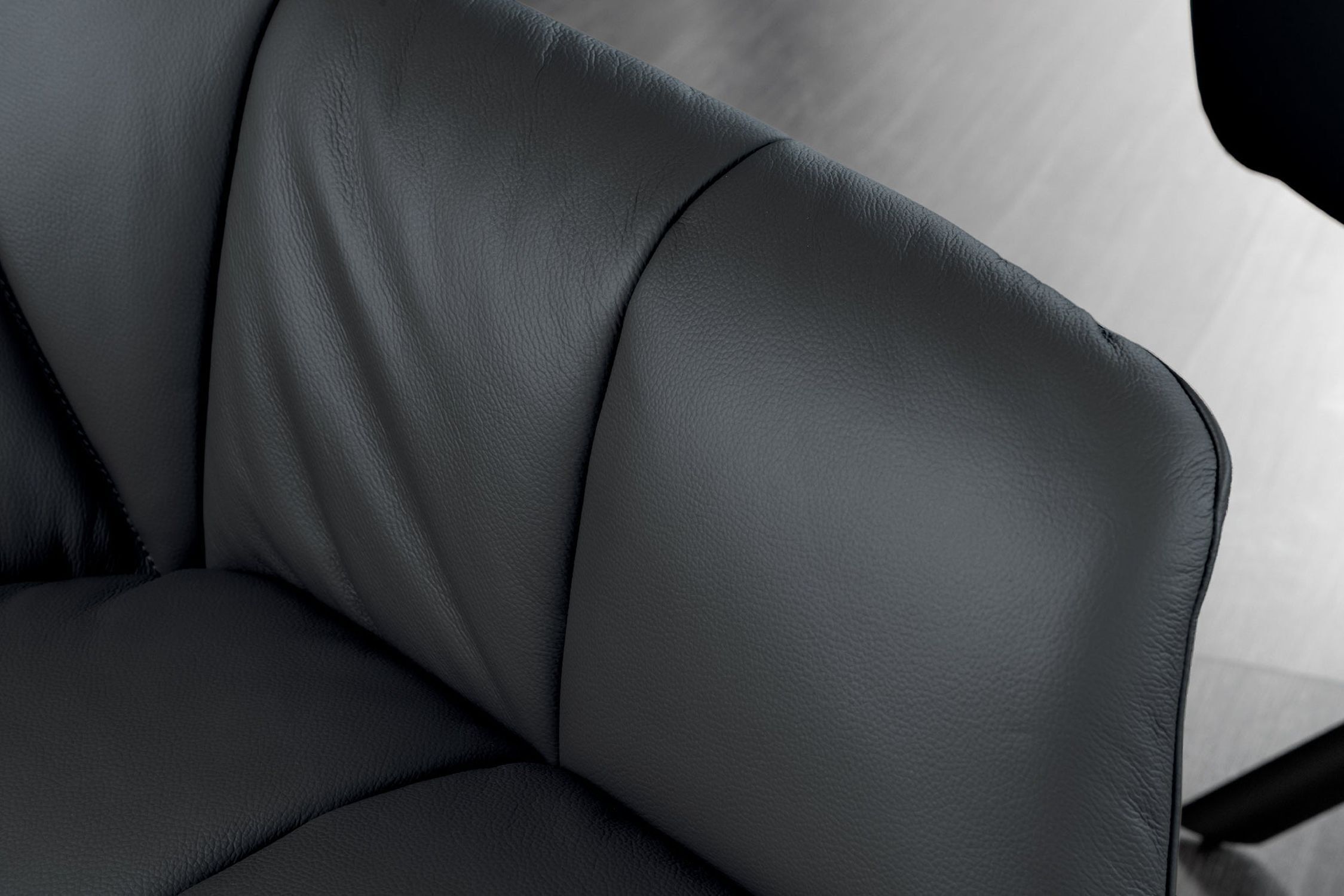 Chaise de bureau cuir métal L : 65 cm sans roulettes noir pivotant Kissen, Dekoration für Zuhause, Couch, Mobiliar