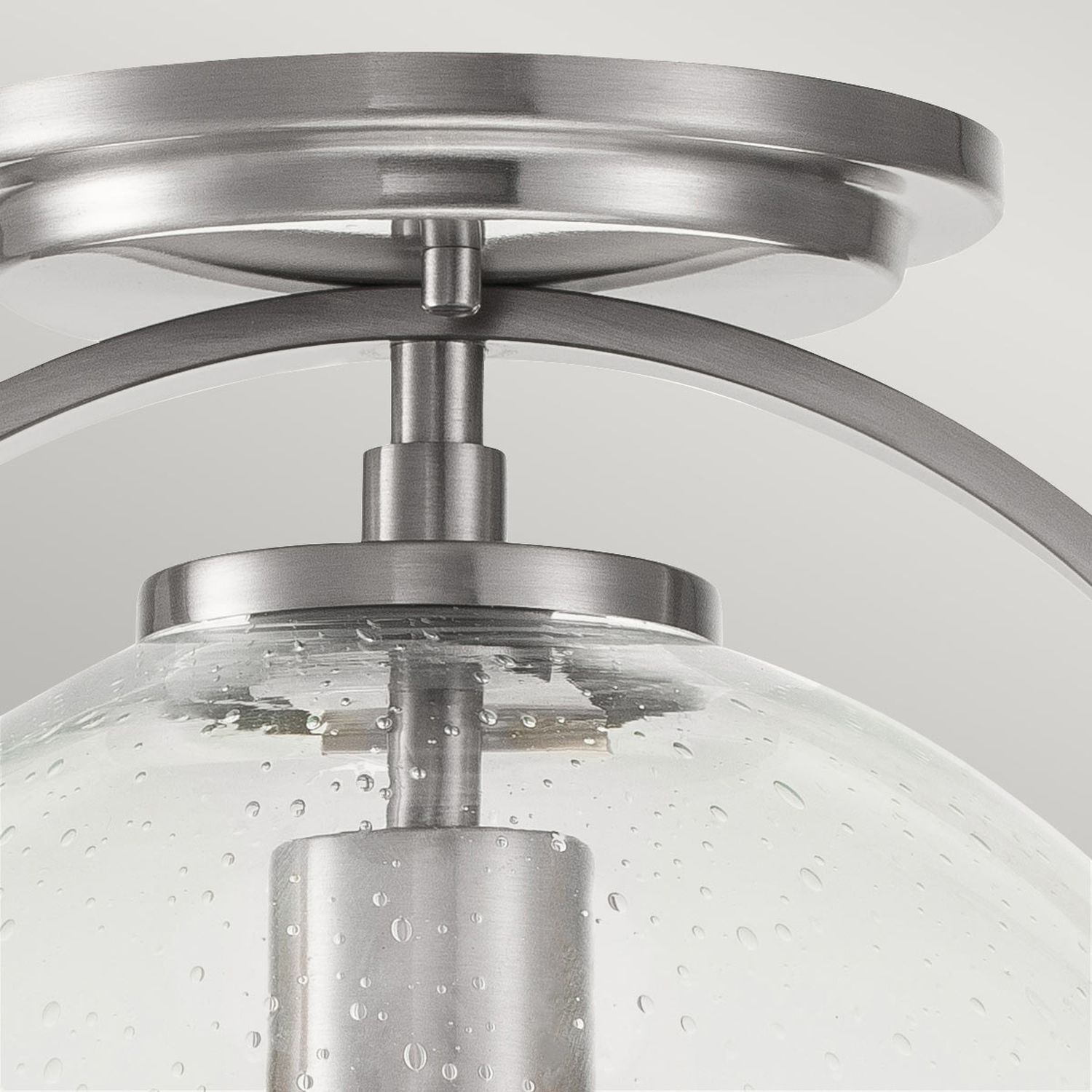 Lampe de plafonnier métal verre D : 28,2 cm rond E27 SAGAR