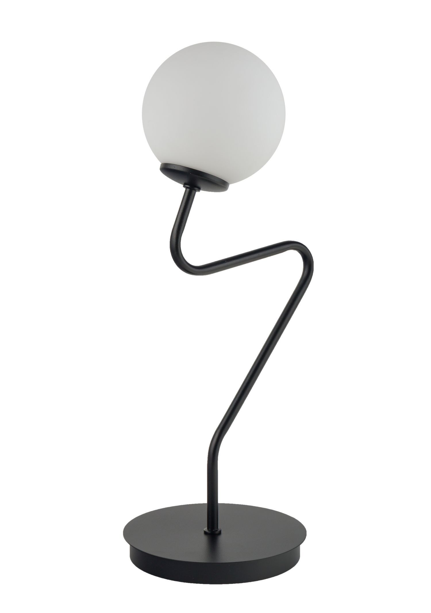 Blendarme Lampe de chevet Boule de verre Métal E27 H:42 cm