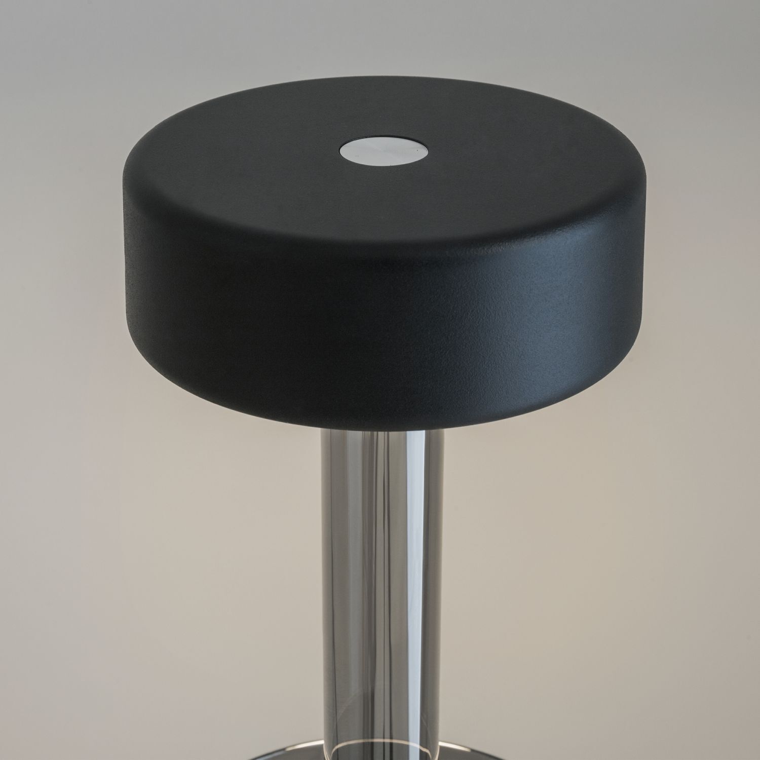 LED Tischleuchte Glas mit Dimmer Touch Funktion 34,8 cm Moebel, Barhocker, Eishockey-Puck, Eislaufen, Sport