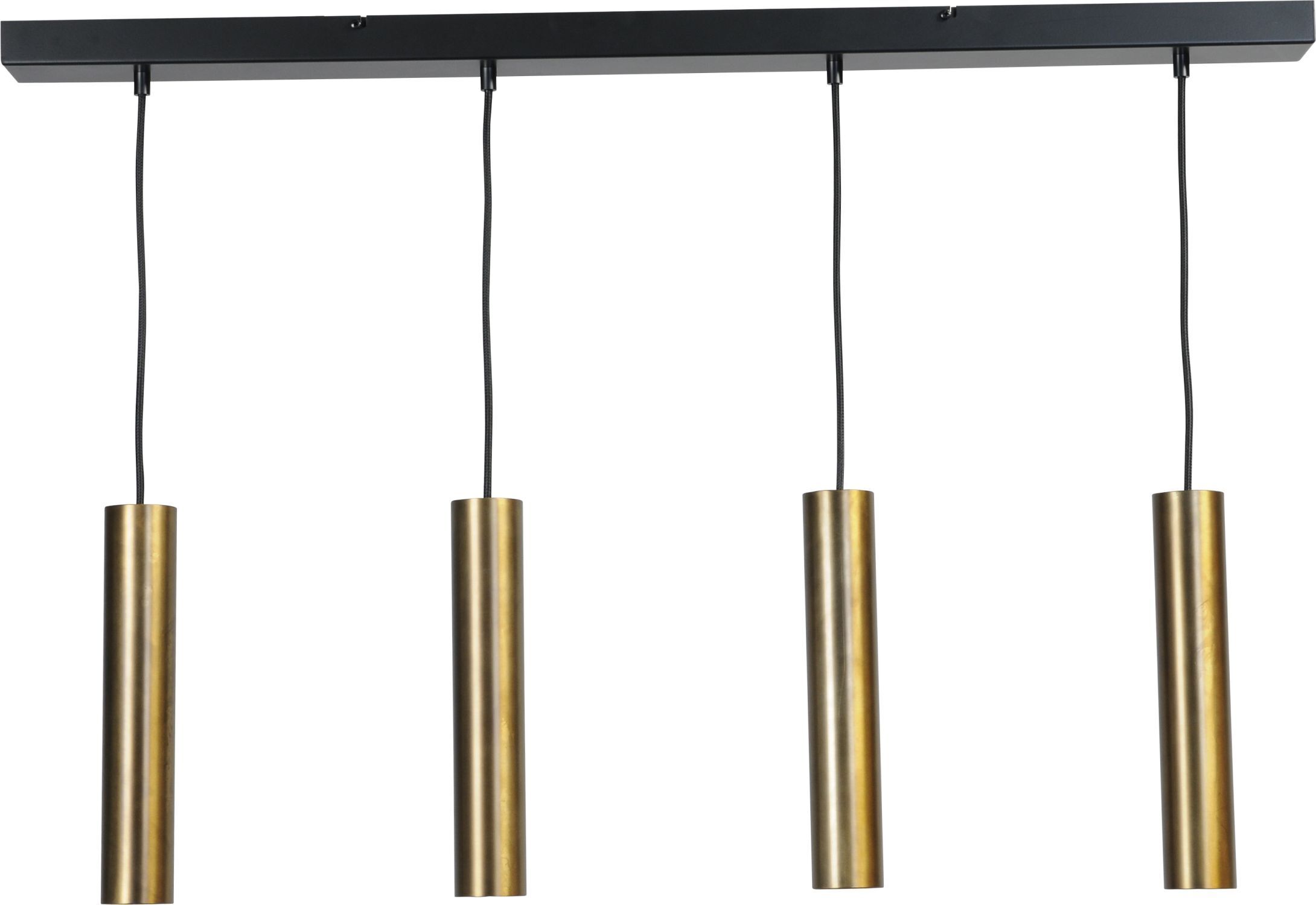 Lampe à suspendre laiton noir GU10 métal 3 flammes