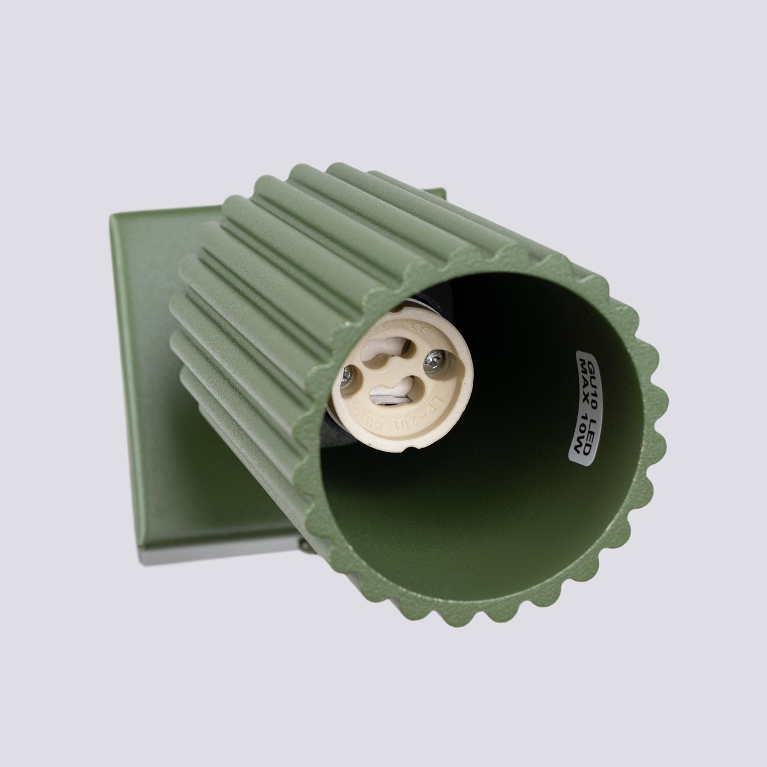 Wandlampe Modern Grün GU10 B:8 cm Alu schwenkbar