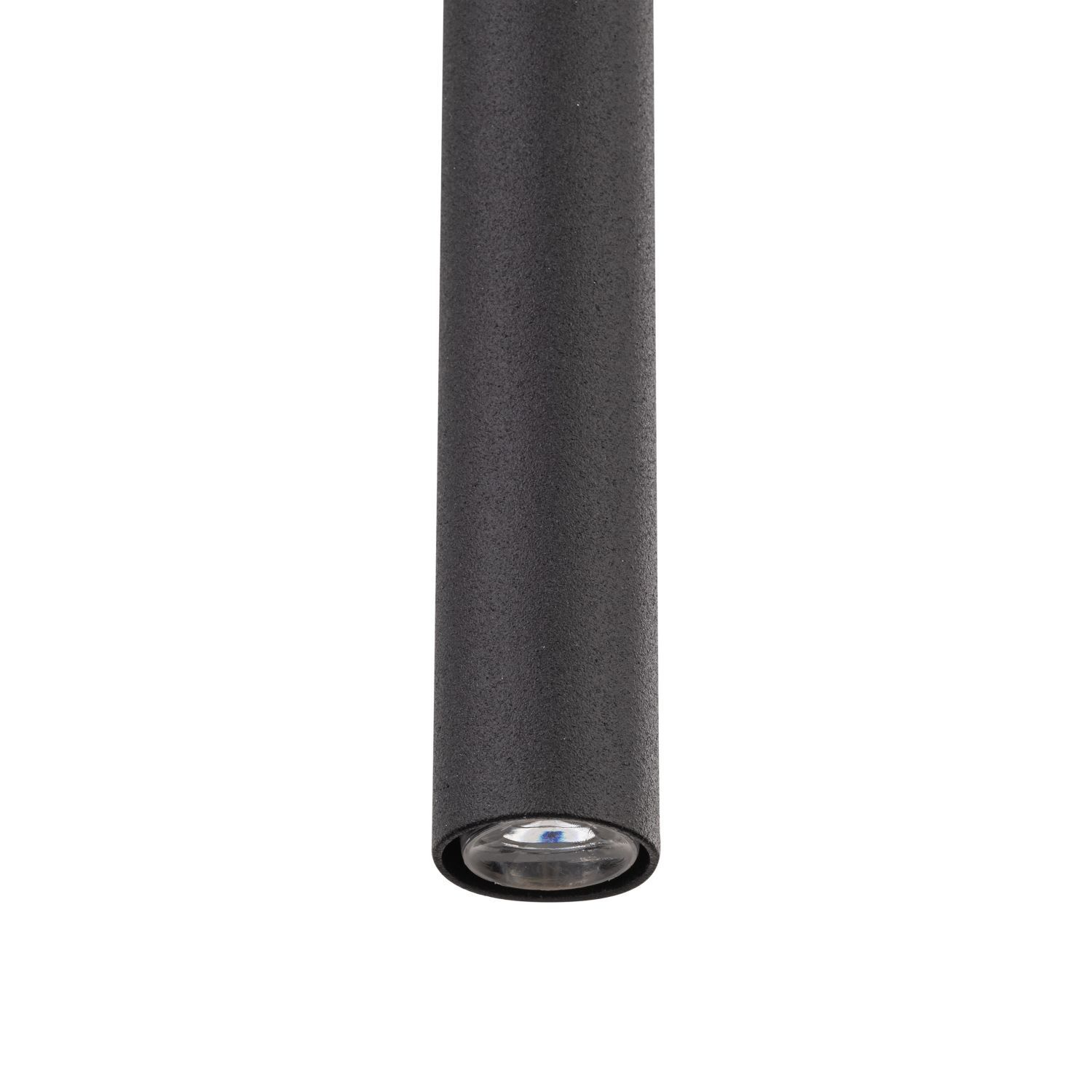 Suspension noire en métal Ø 5,2cm étroite réglable en hauteur