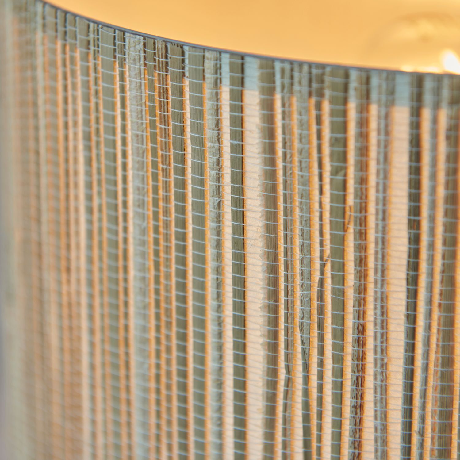 Lampe de table E27 41 cm de haut Herbe de mer Métal Moderne Boho