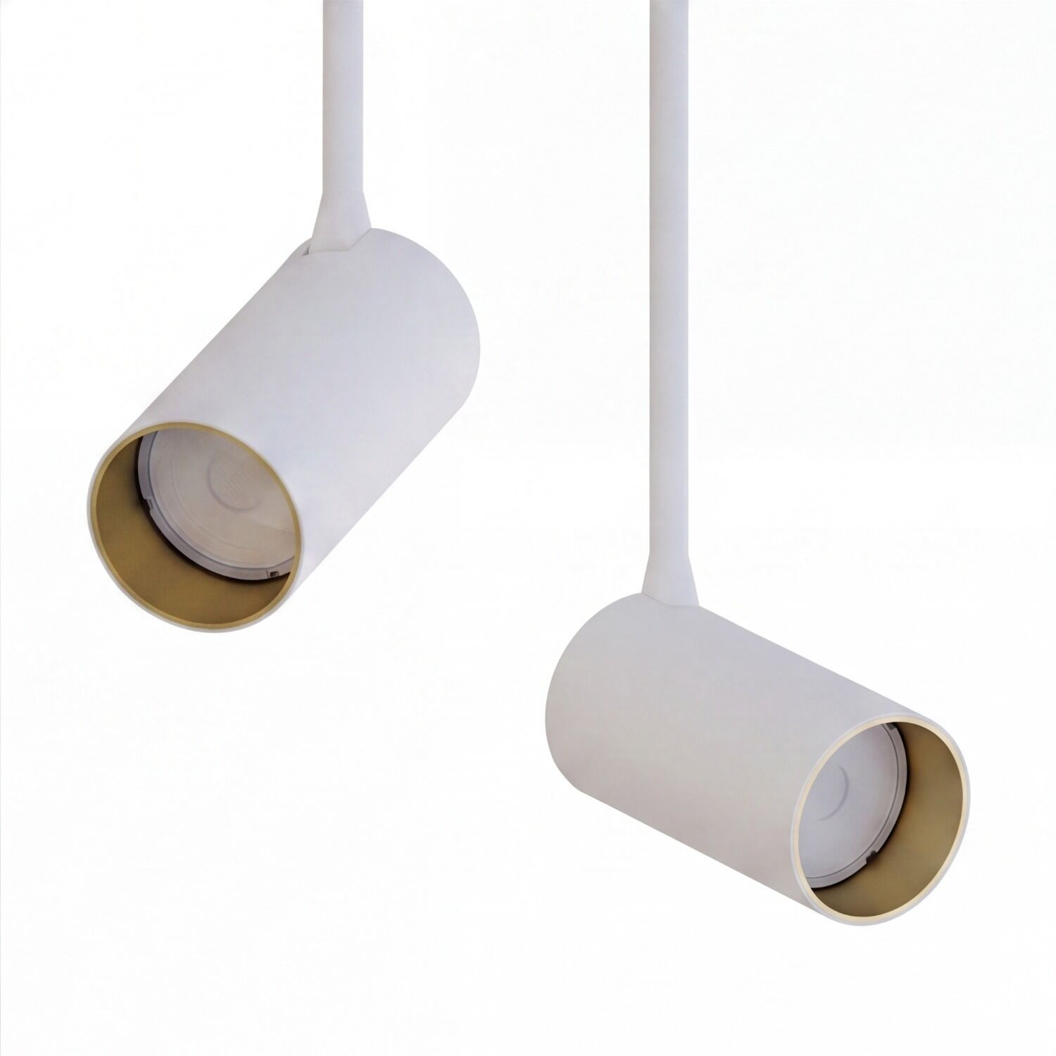 le55495-deckenleuchte-innen-metall-kunststoff-modern-2-flammig-gu10-ip20-weiss-gold-03 Deckenleuchte, Spotlight, Lichtendeckt, Zwei-Llume, Halterung