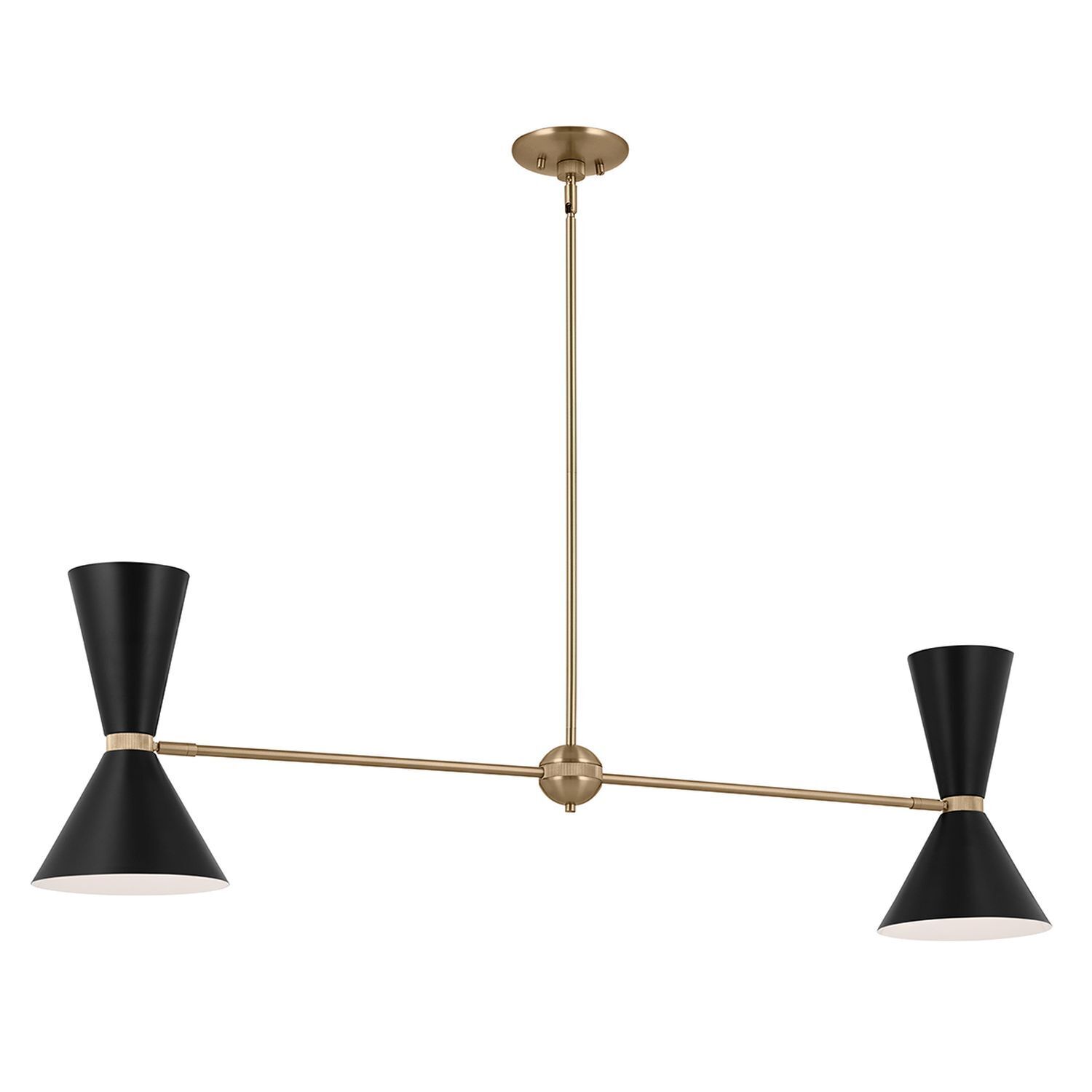 Suspension métal ajustable 4x E27 Up Down L : 130,3 cm