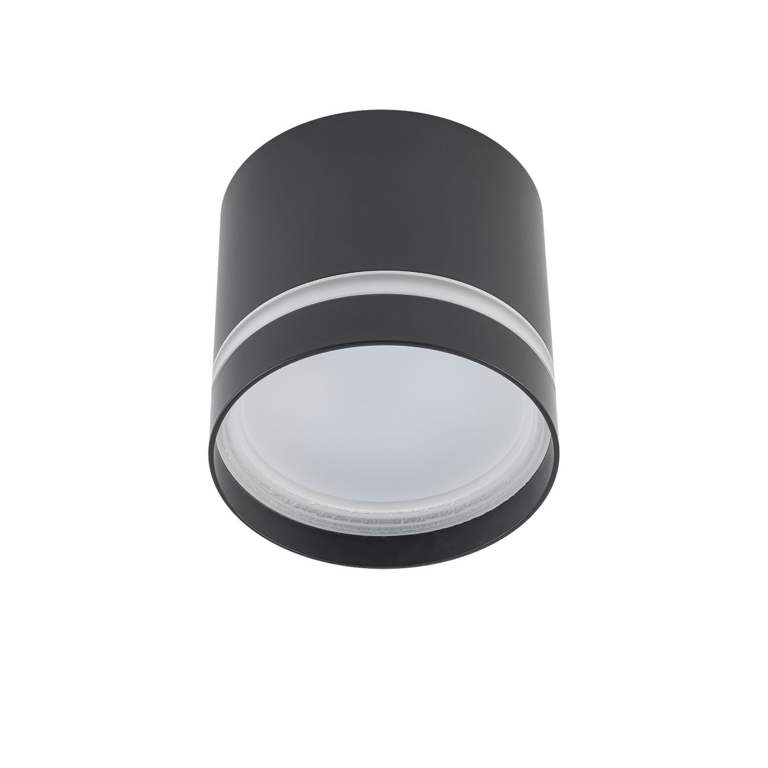 Spot plafond noir GX53 Ø 8,5 cm rond H : 8,3 cm petit métal