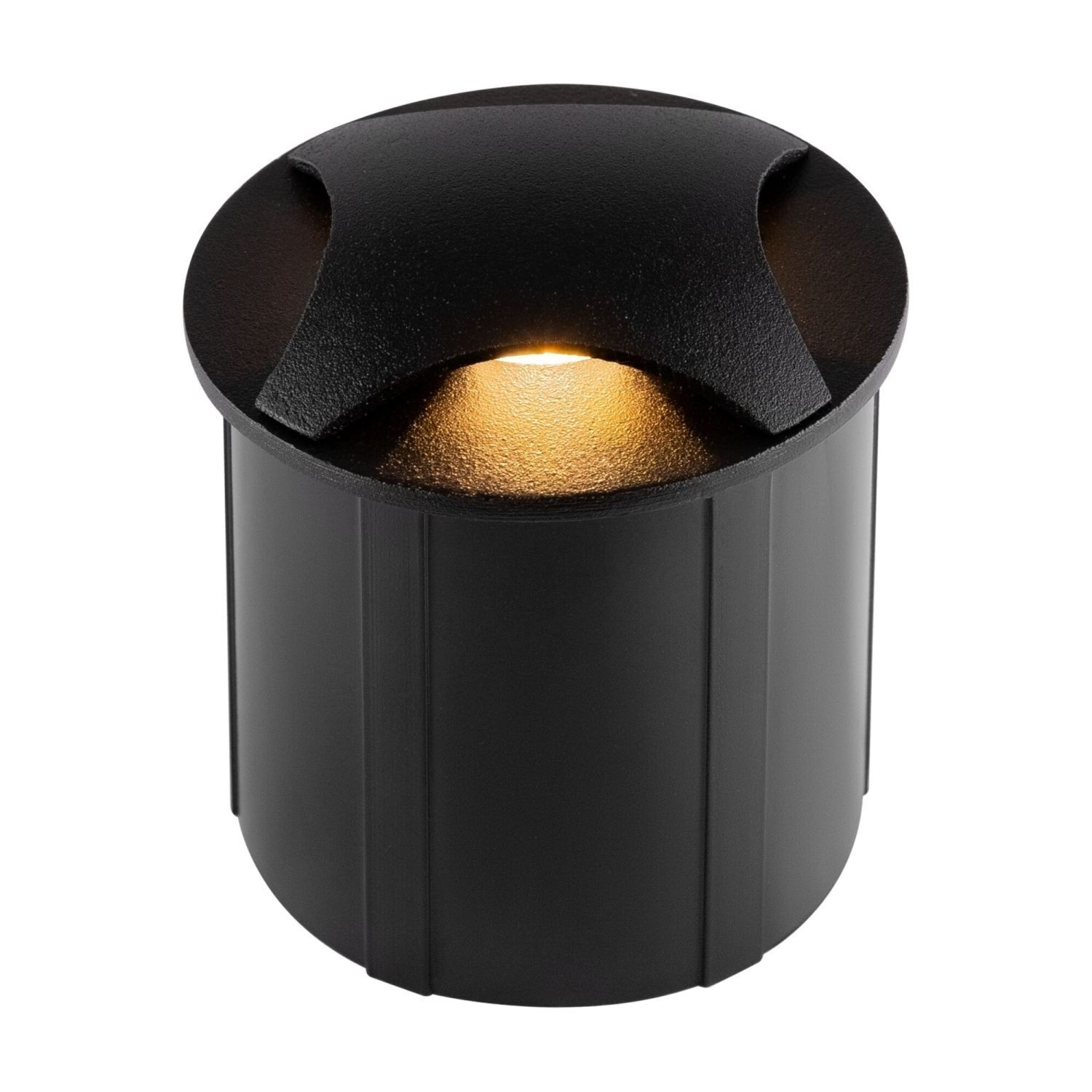 Luminaire encastré mural aluminium LED IP65 rond D : 6,2 cm