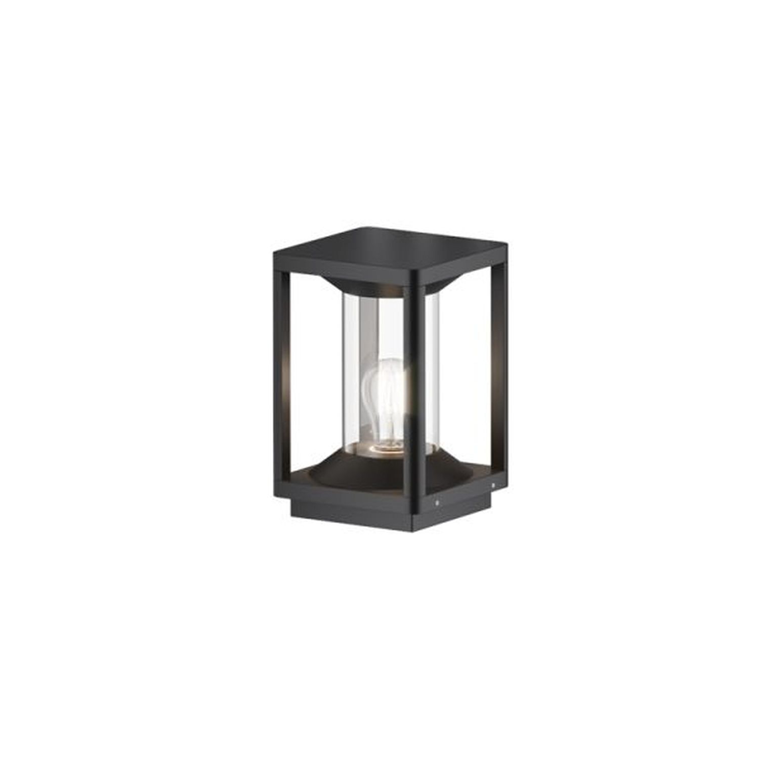 Pollerleuchte Aluminium E27 IP54 22 cm hoch Graphit Lampe, Laterne