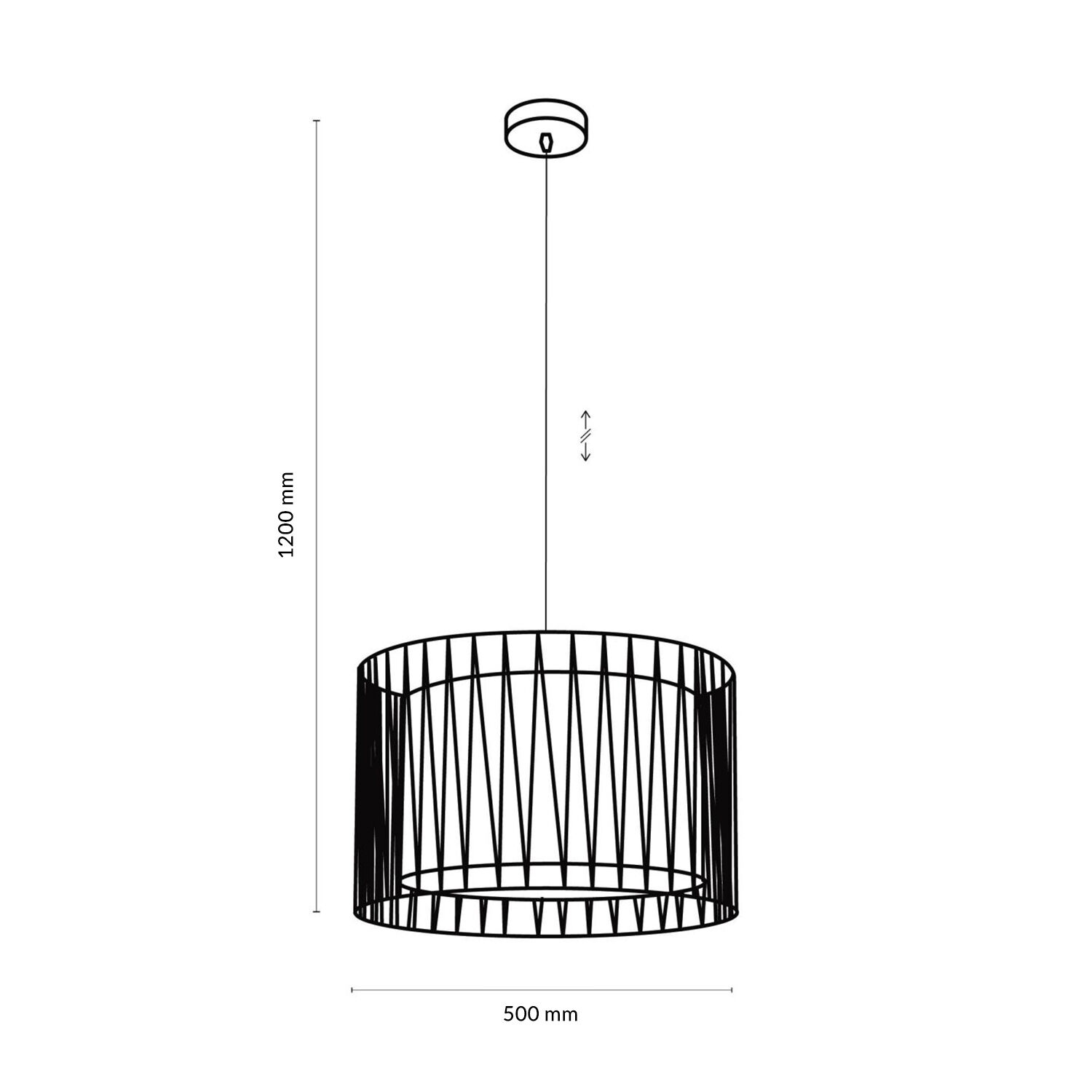 Pendelleuchte MINA Schwarz 1-flmg Doppelschirm Pendelleuchte MINA Schwarz 1-flmg Doppelschirm