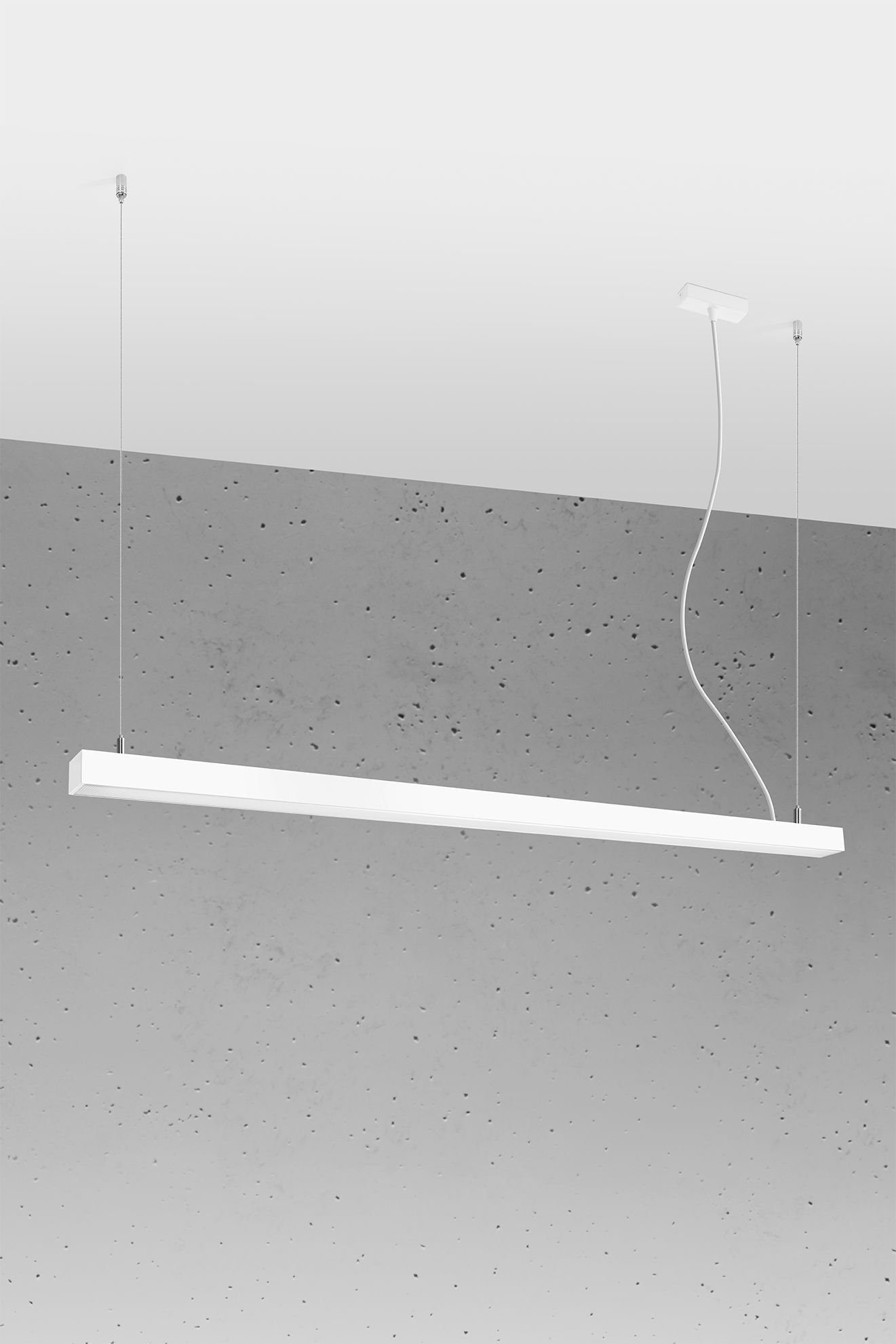 Lampe à LED suspendue Blanc 150 cm grande faible éblouissement 4000 K