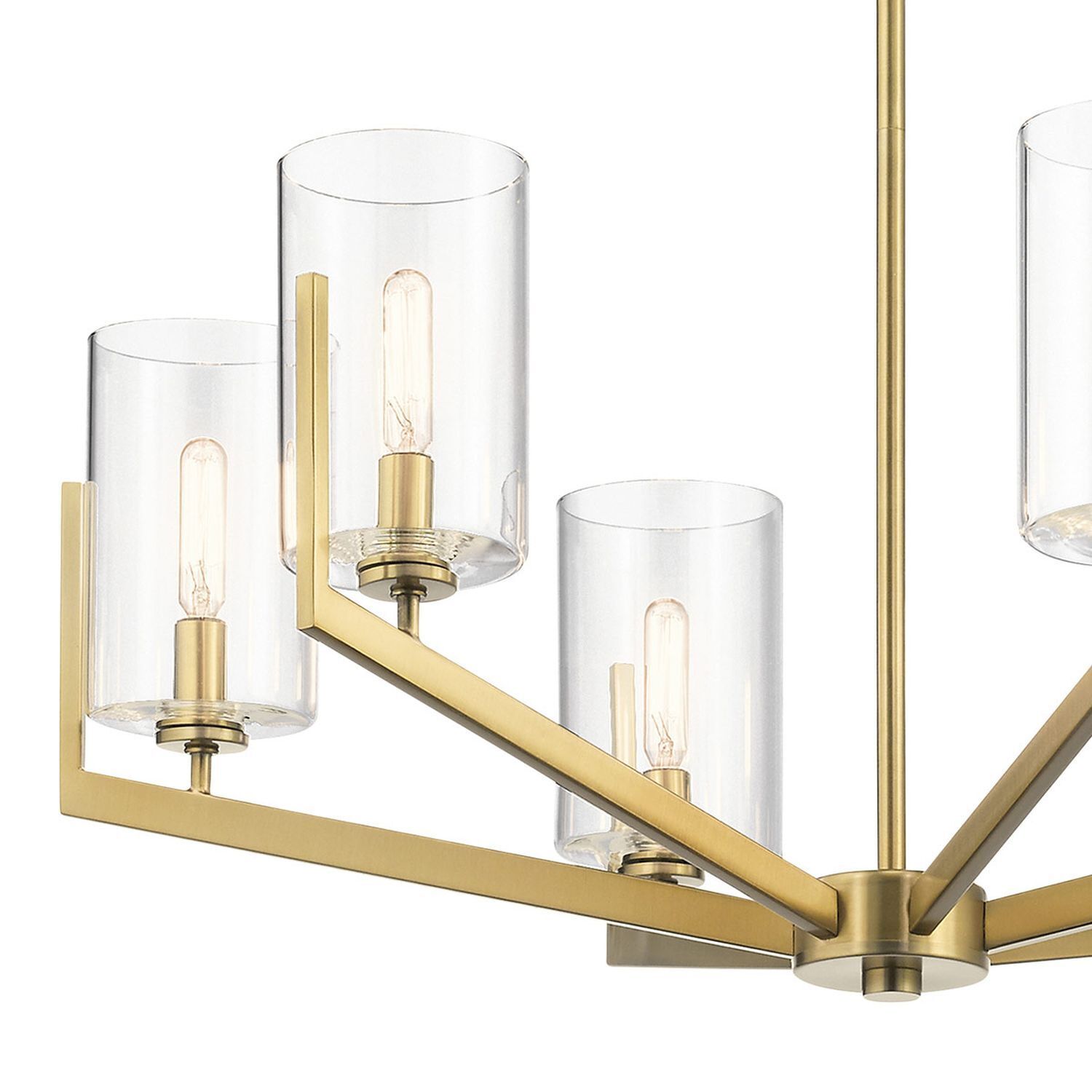 Lustre avec abat-jour Ø 71,1 cm réglable en hauteur métal verre