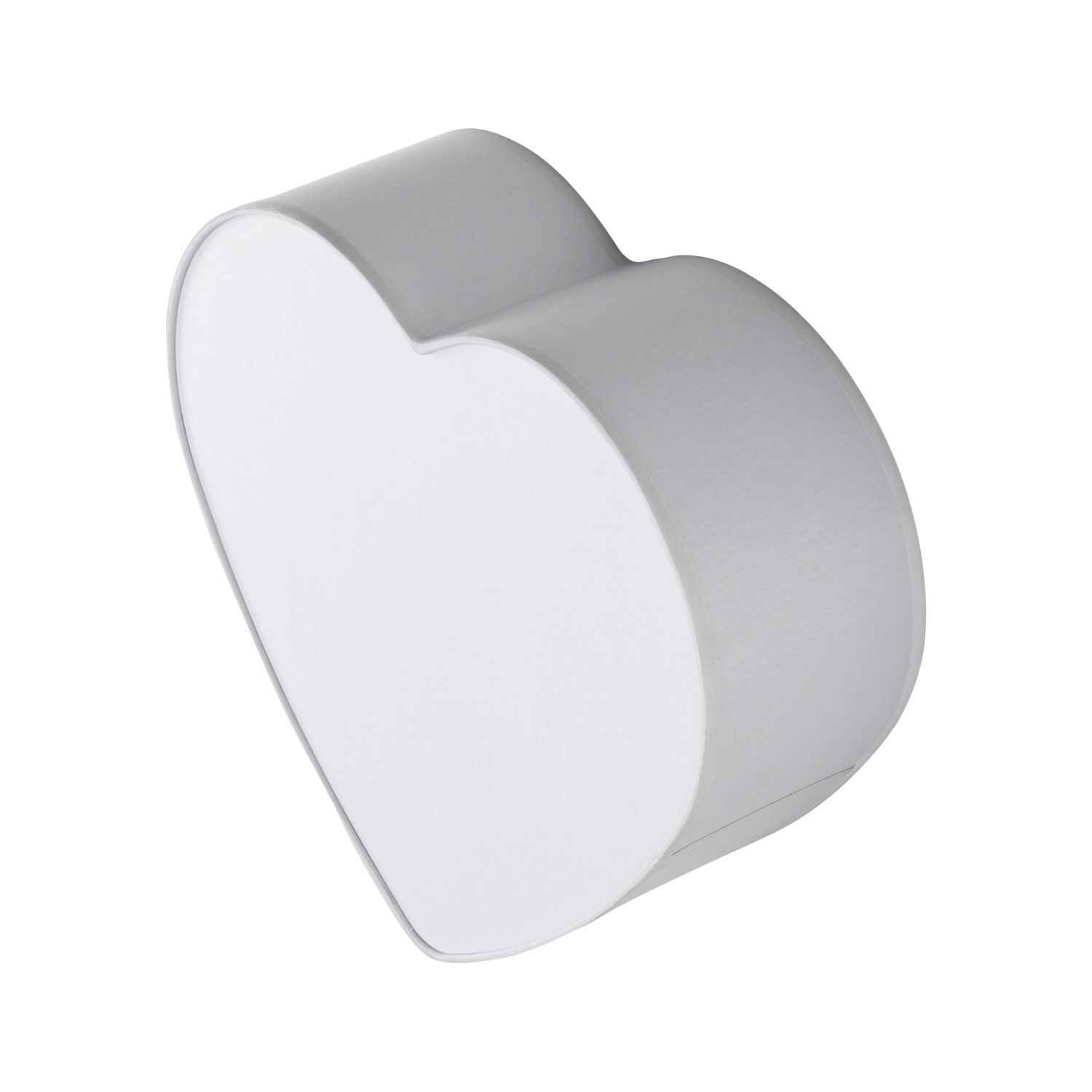 Deckenleuchte Kinder Herz L: 42 cm Stoff Grau Weiß 2x E27 Papier