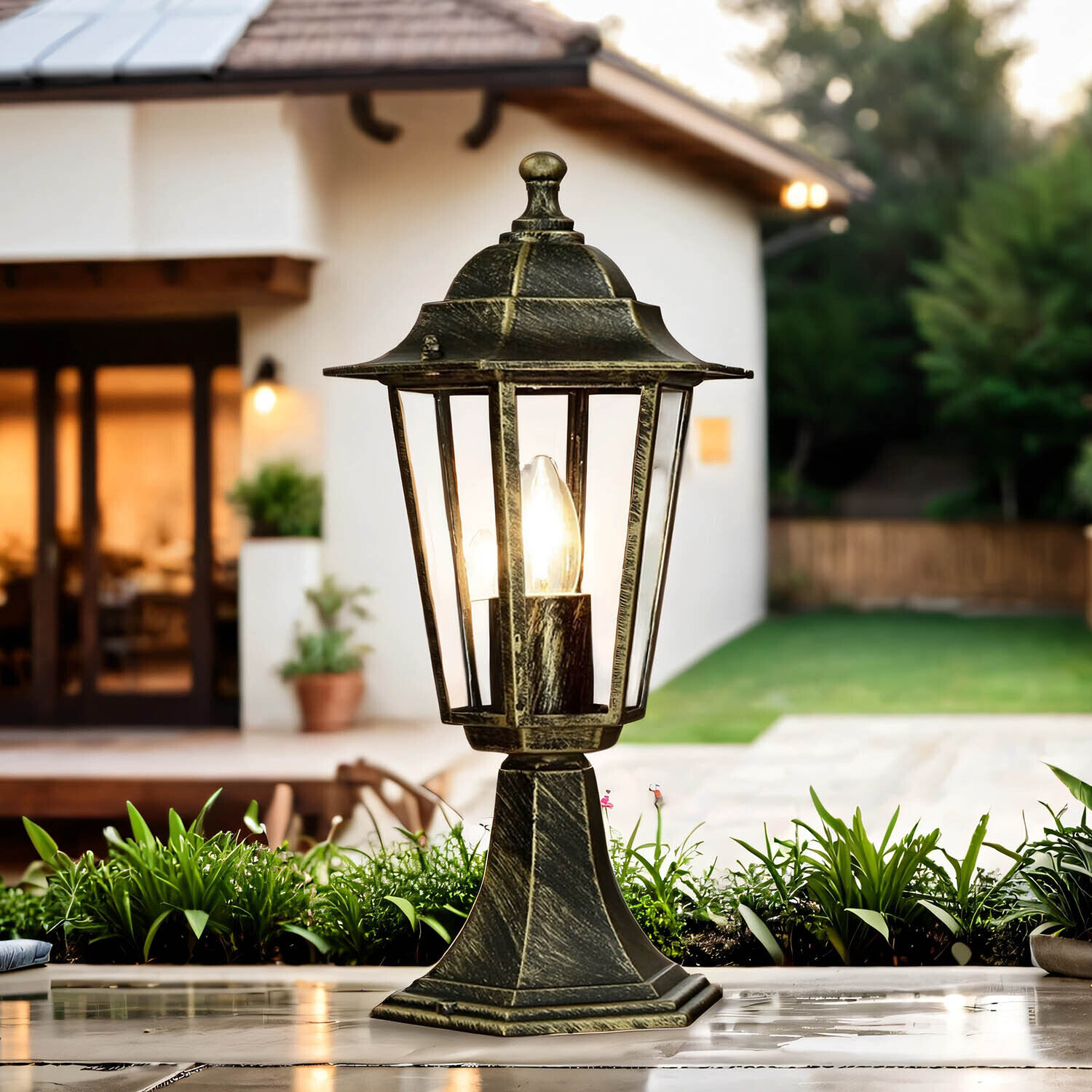 Lampe de chemin rustique Lanterne de jardin E27 PARIS Lampe