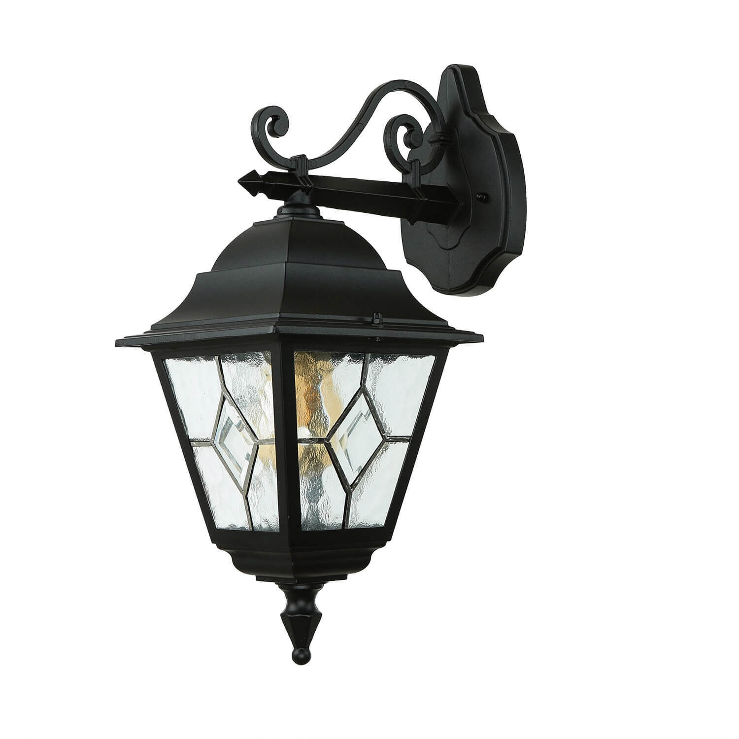 Lanterne d'extérieur Noir Rustique IP43 Porte d'entrée Cour Lampe, Leuchte