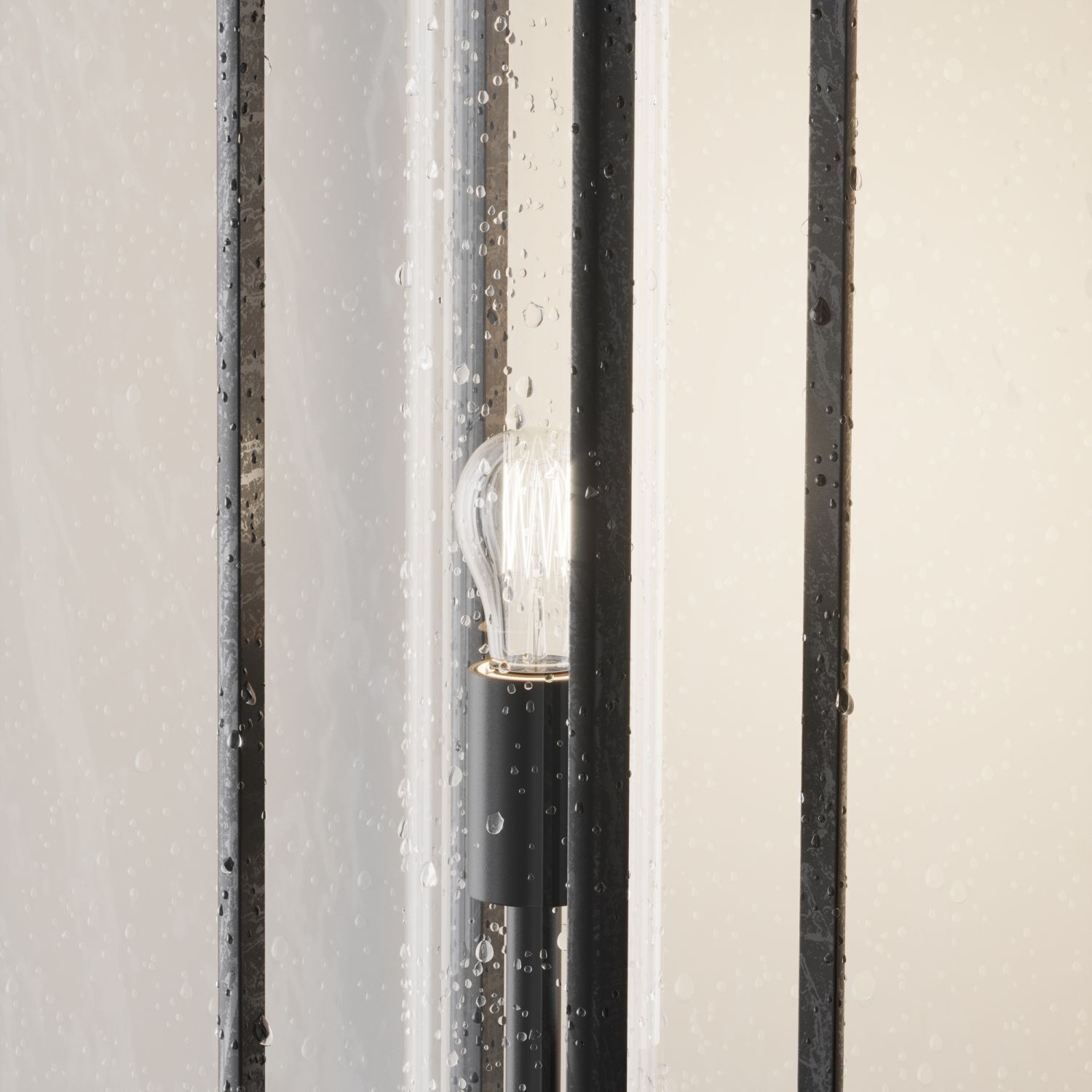 Borne d'éclairage aluminium hauteur 50 cm IP54 graphite E27 Licht