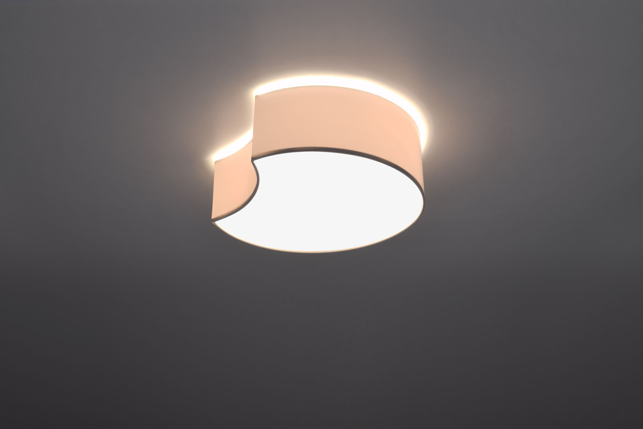 Blendarme Plafonnier Blanc Moderne 2x E27 Demi-lune