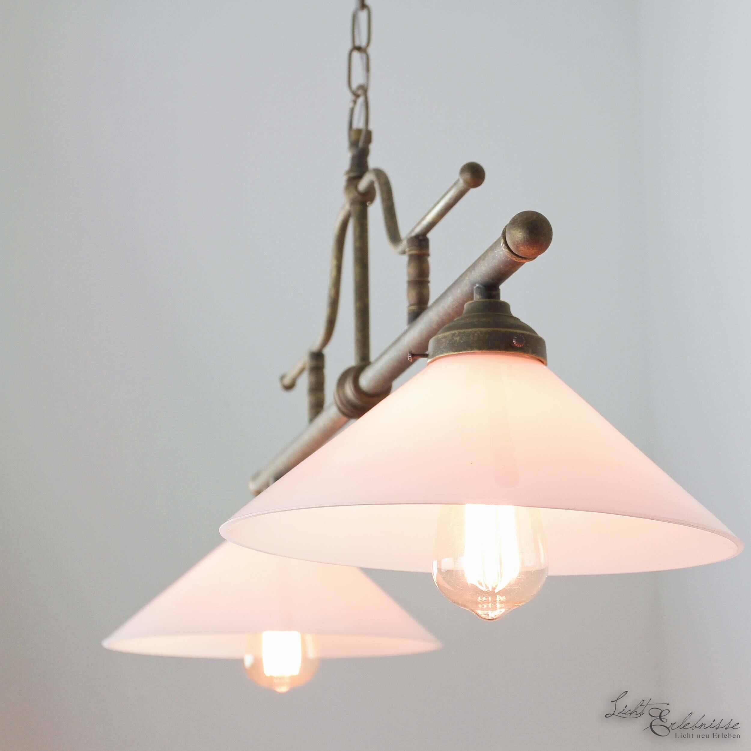 Lampe à suspendre Bronze antique 2flmg Rustique Premium Lampe, Leuchte, Kronleuchter