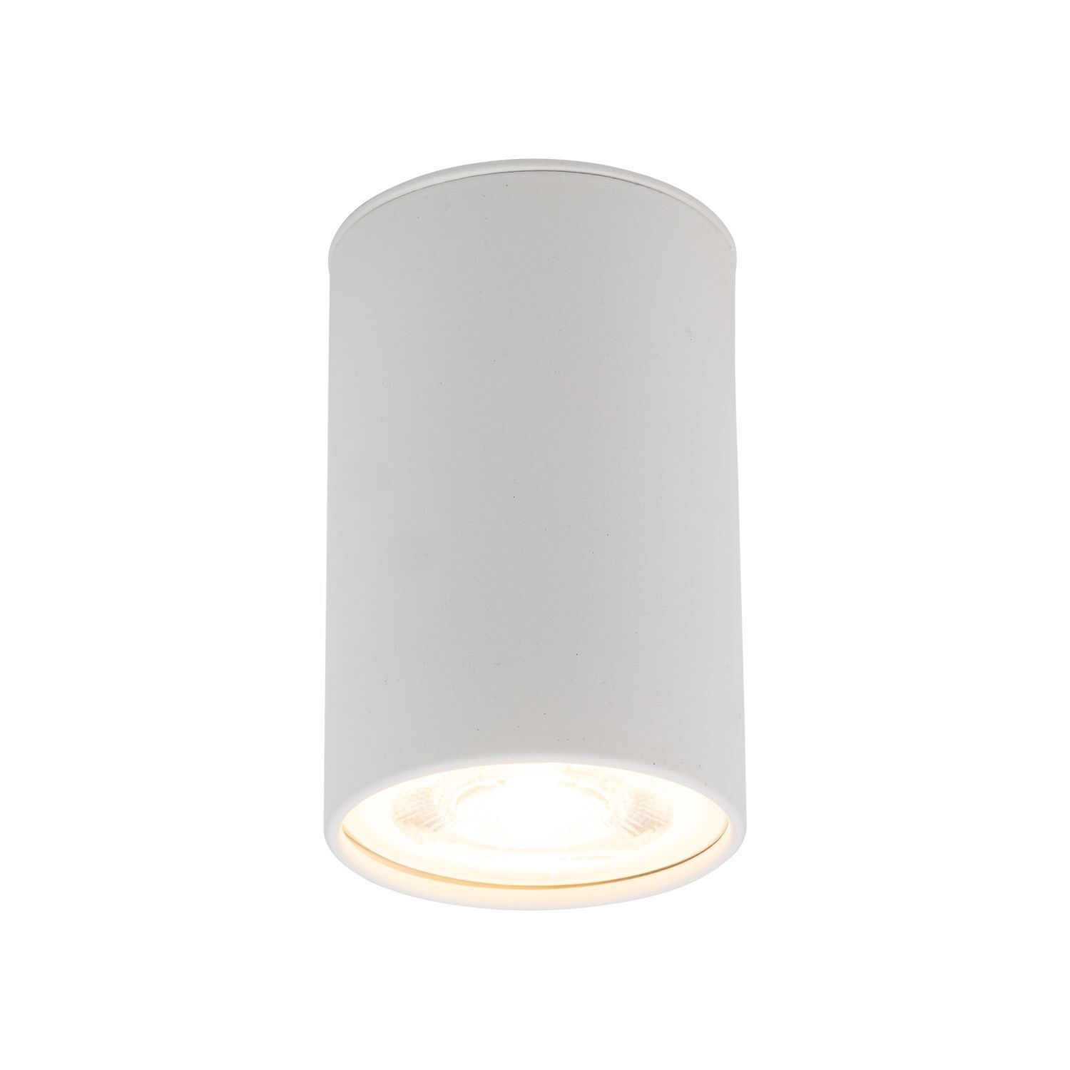 Plafonnier Blanc Métal GU10 Ø 5 cm rond H : 8 cm petit