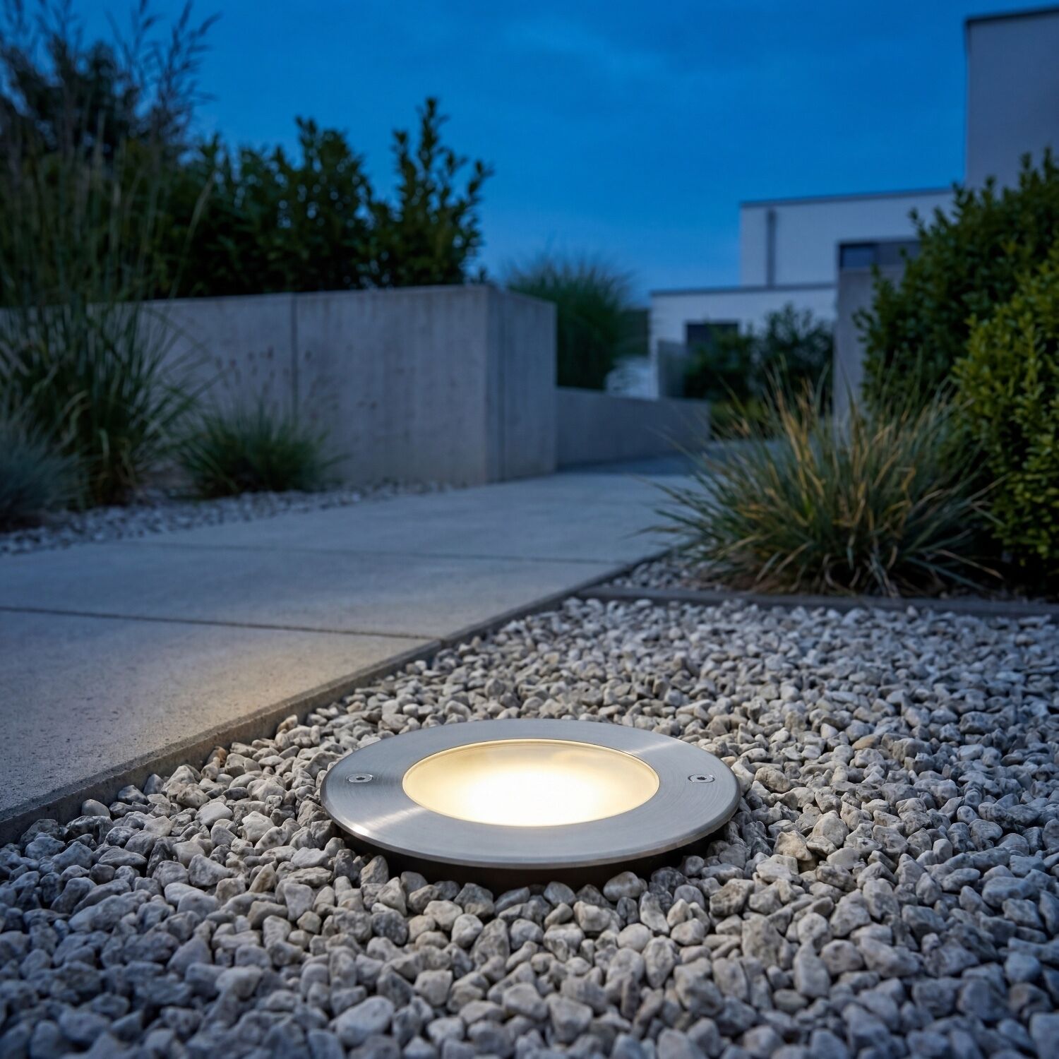 Lichtspot, Gartenbeleuchtung, LED-Licht, Pflasterstein, Bodeneinbau