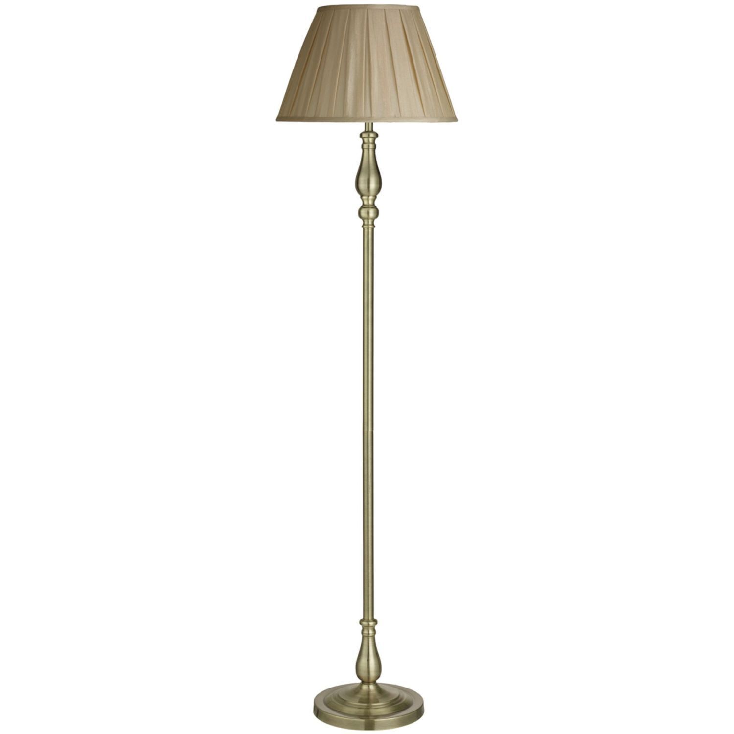 Lampadaire Salon en laiton antique brun E27 164 cm