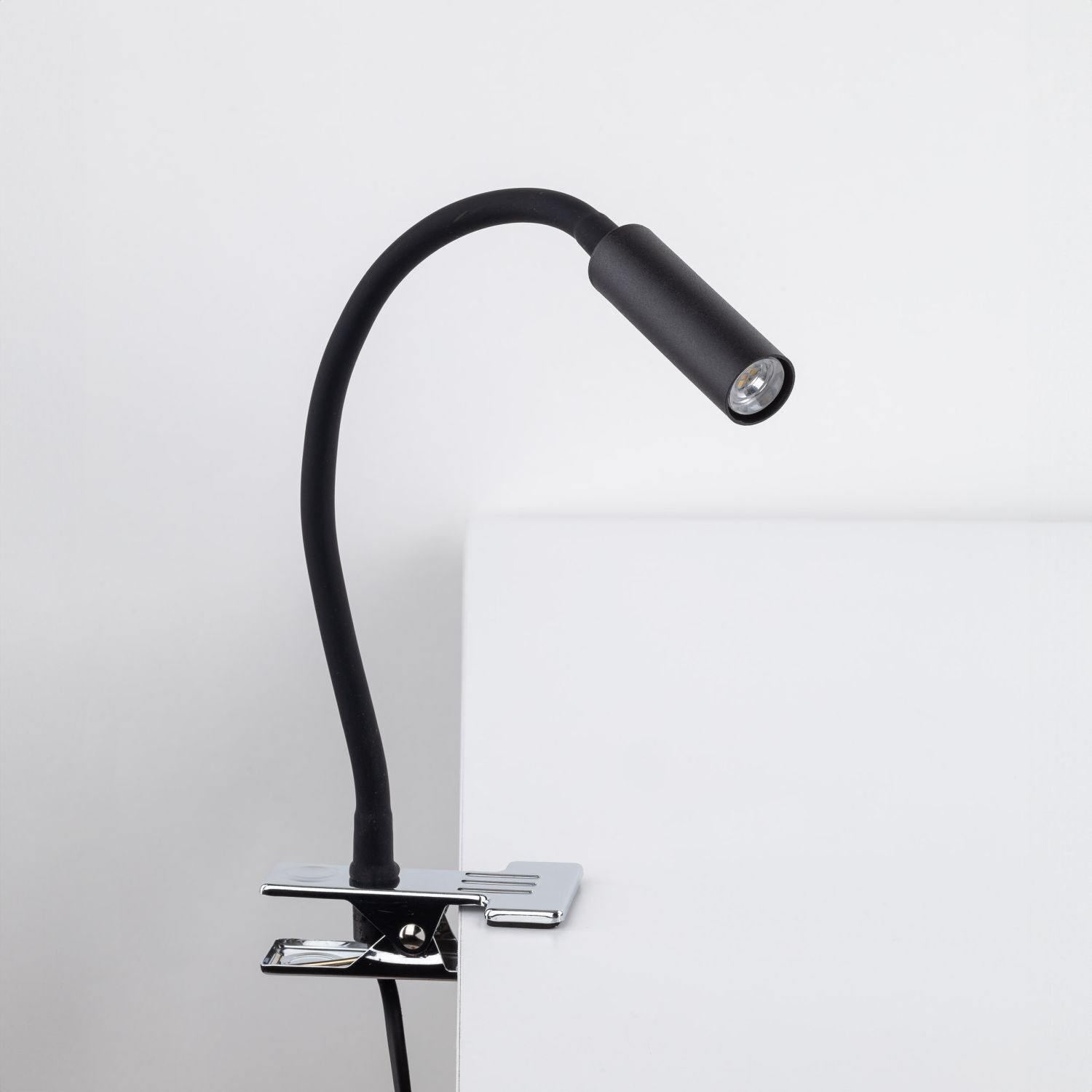 Lampe de bureau Flexarm noir chrome G9 hauteur 40 cm