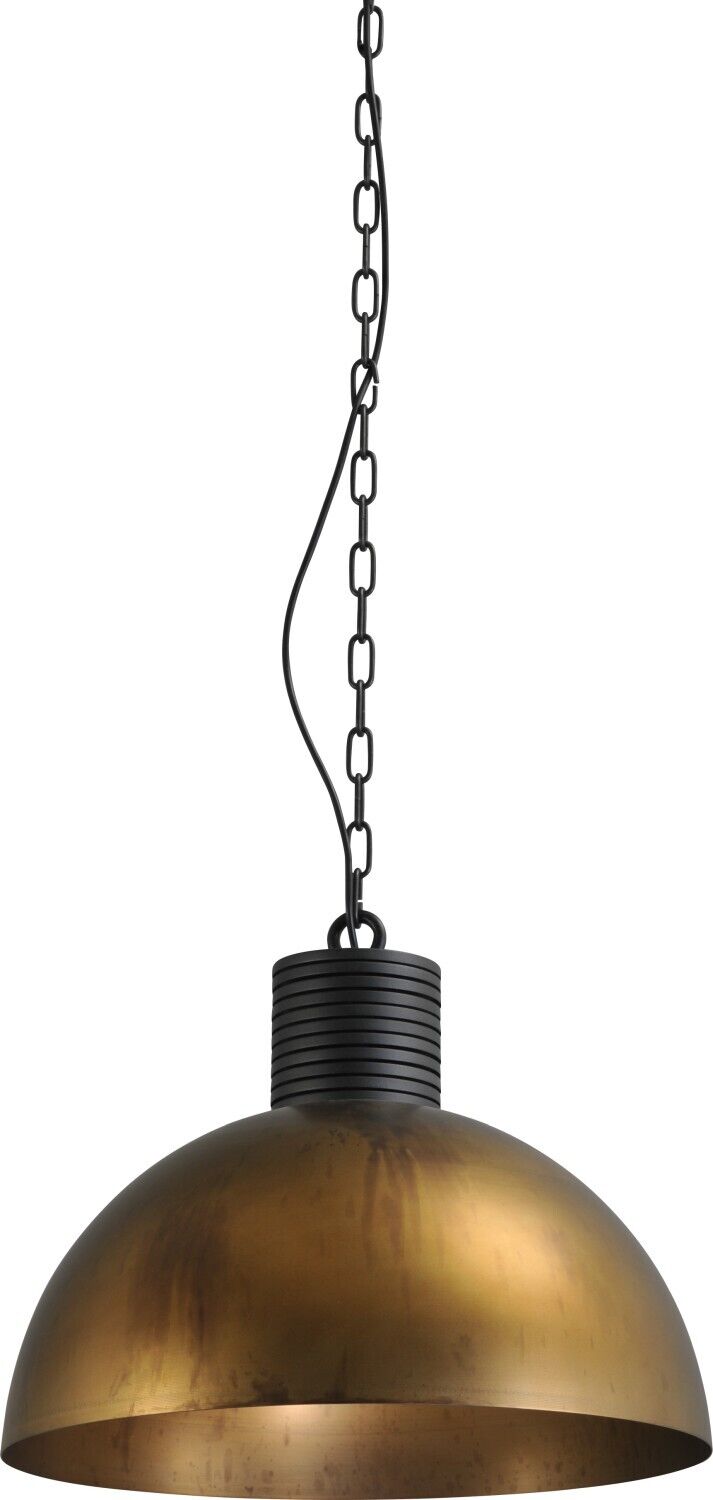 Suspension industrielle laiton antique Ø50cm LARINO