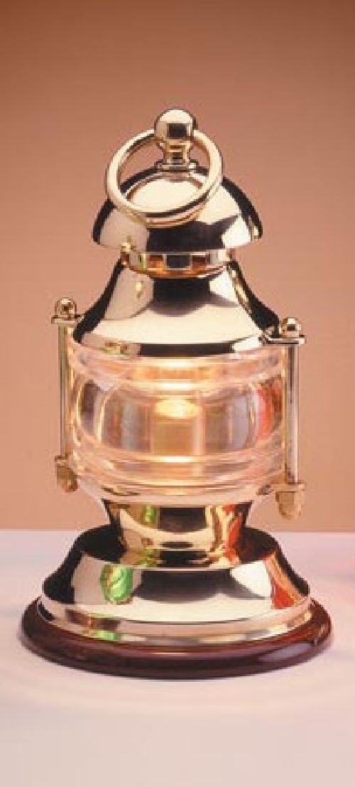 Elégante lampe de table blanc laiton Maritim AQUARIA