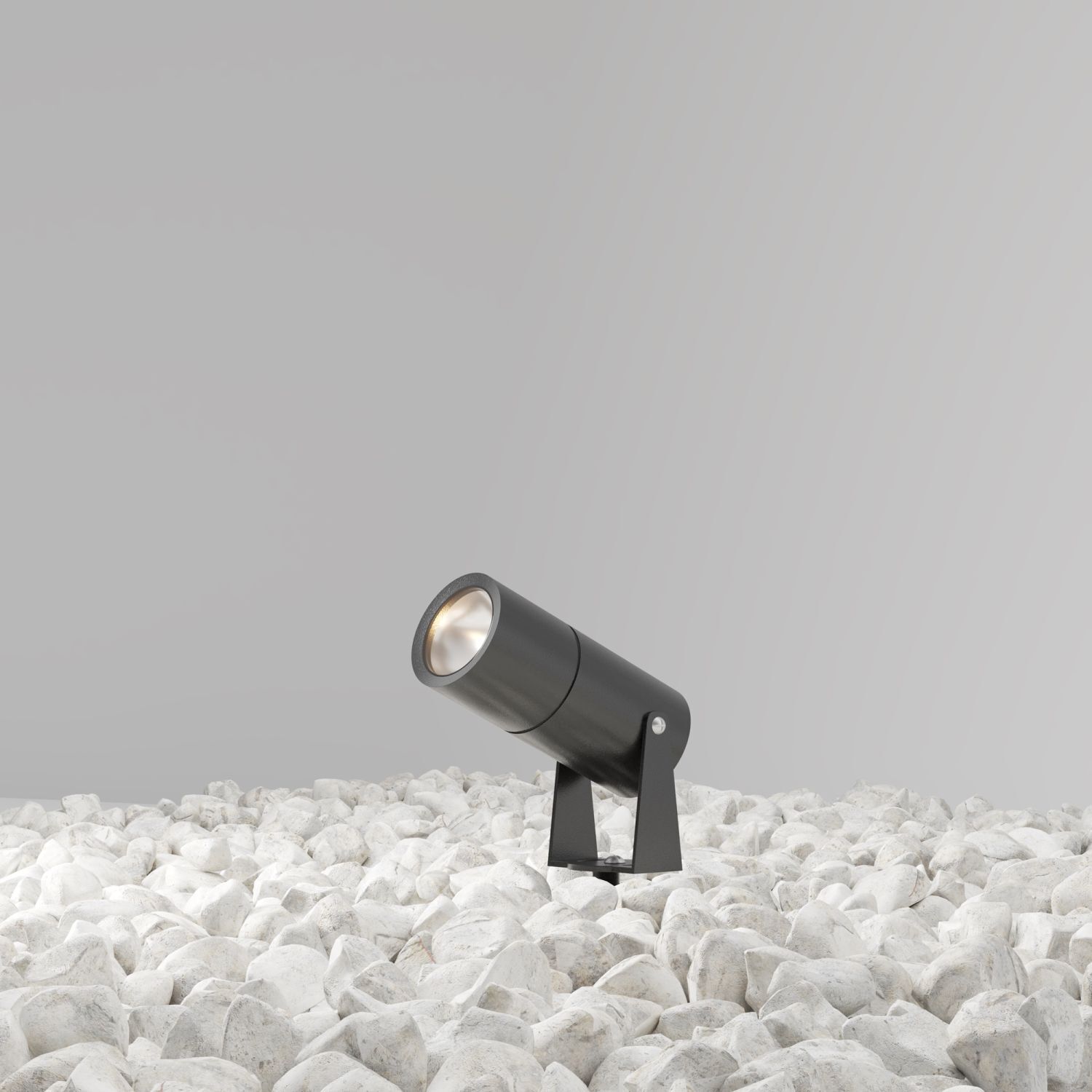 LED Stehleuchte außen mit Erdspieß Glas Aluminium IP65 Beleuchtung, Lampe