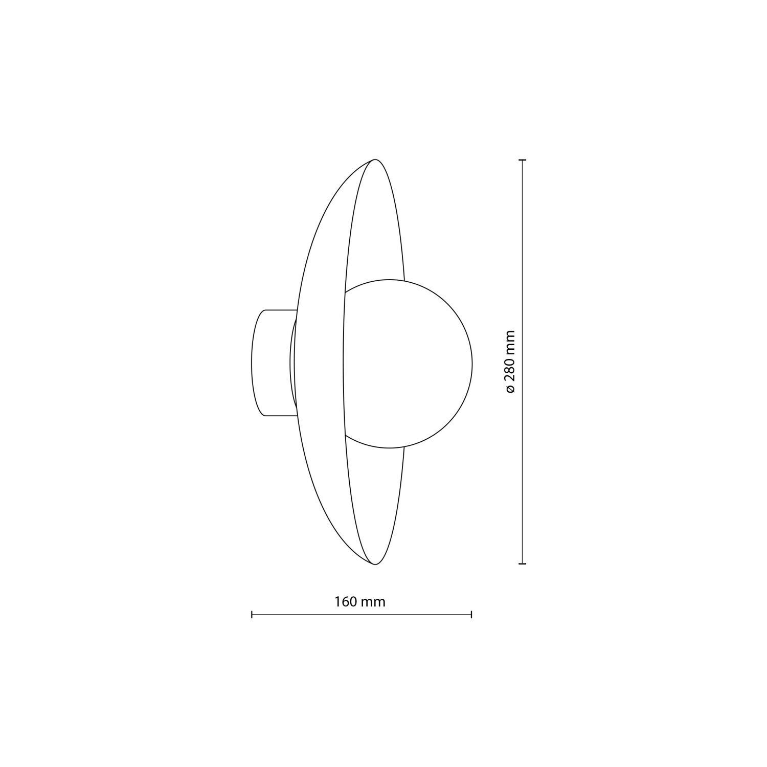 Grüne Wandlampe Glaskugel blendarm G9 B:28 cm wohnlich Sphäre