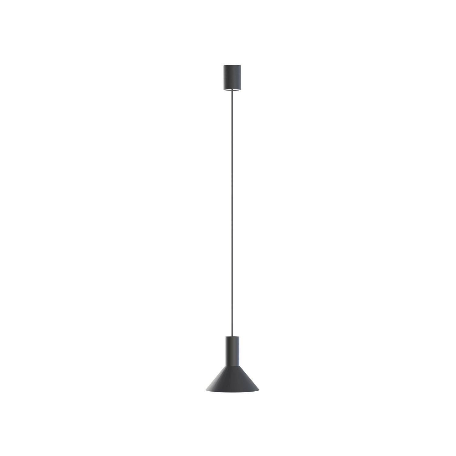 Lampe à suspendre GU10 Ø 18 cm Noir Métal EILWEN