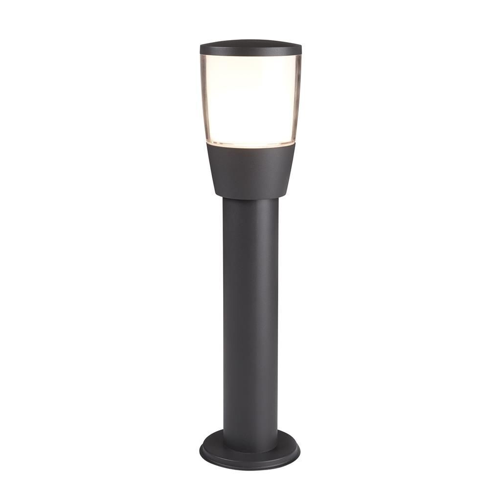 Lampadaire extérieur IP44 E27 45 cm Anthracite Blanc