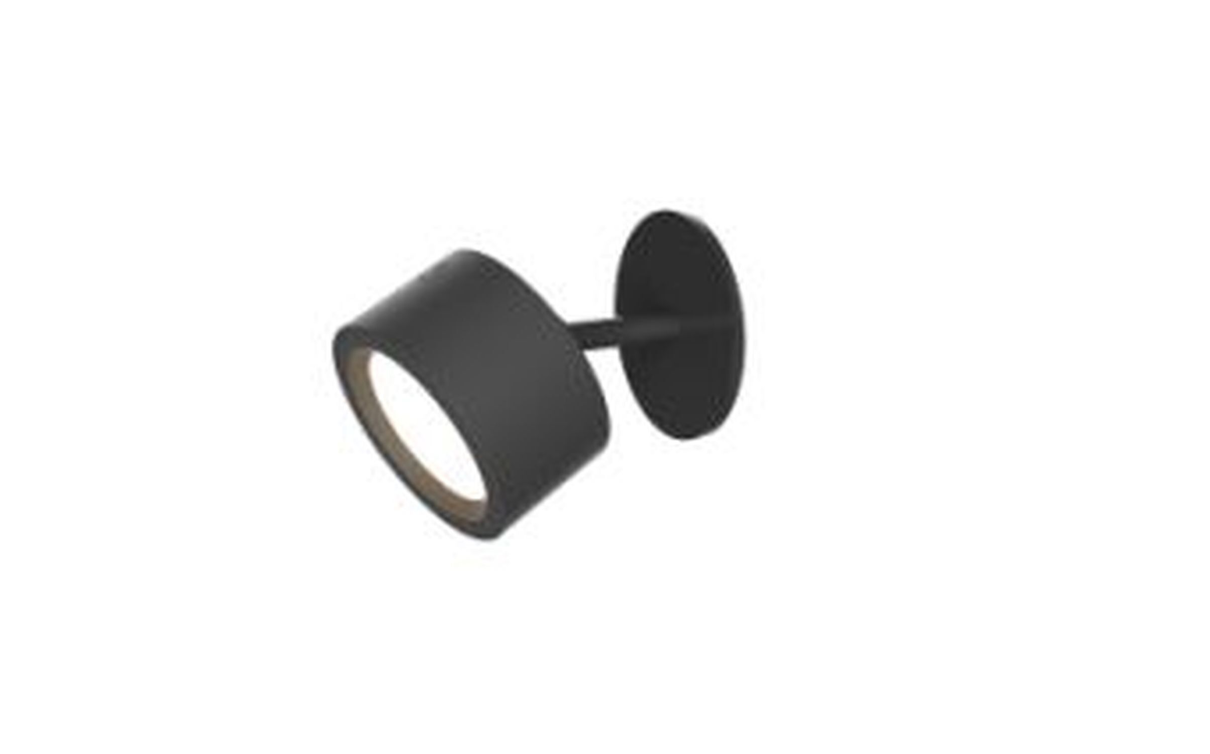 Akku Wandspot LED Dimmer tragbarer Schirm Schwarz 3000 K Beleuchtung, Lampe