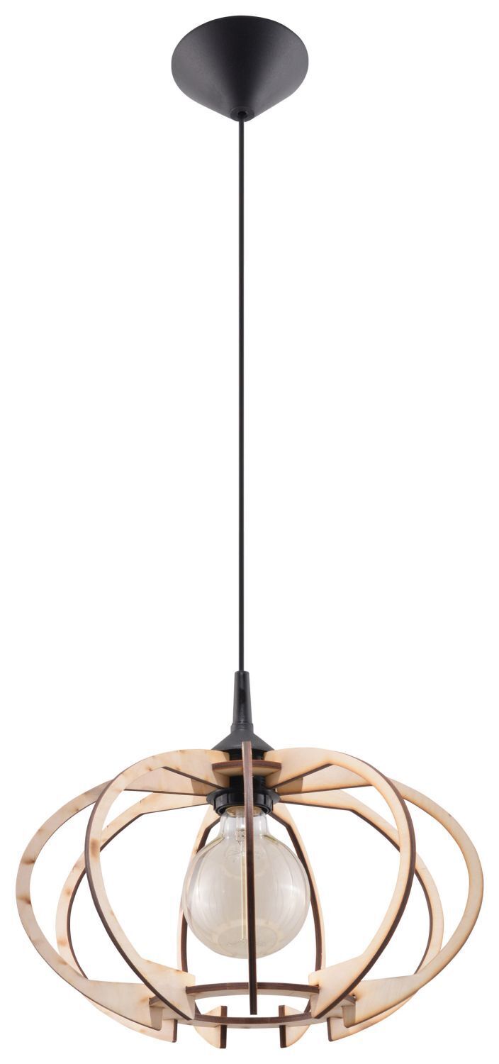 Lampe à suspendre en bois Ø35cm Moderne E27 confortable VIRIA