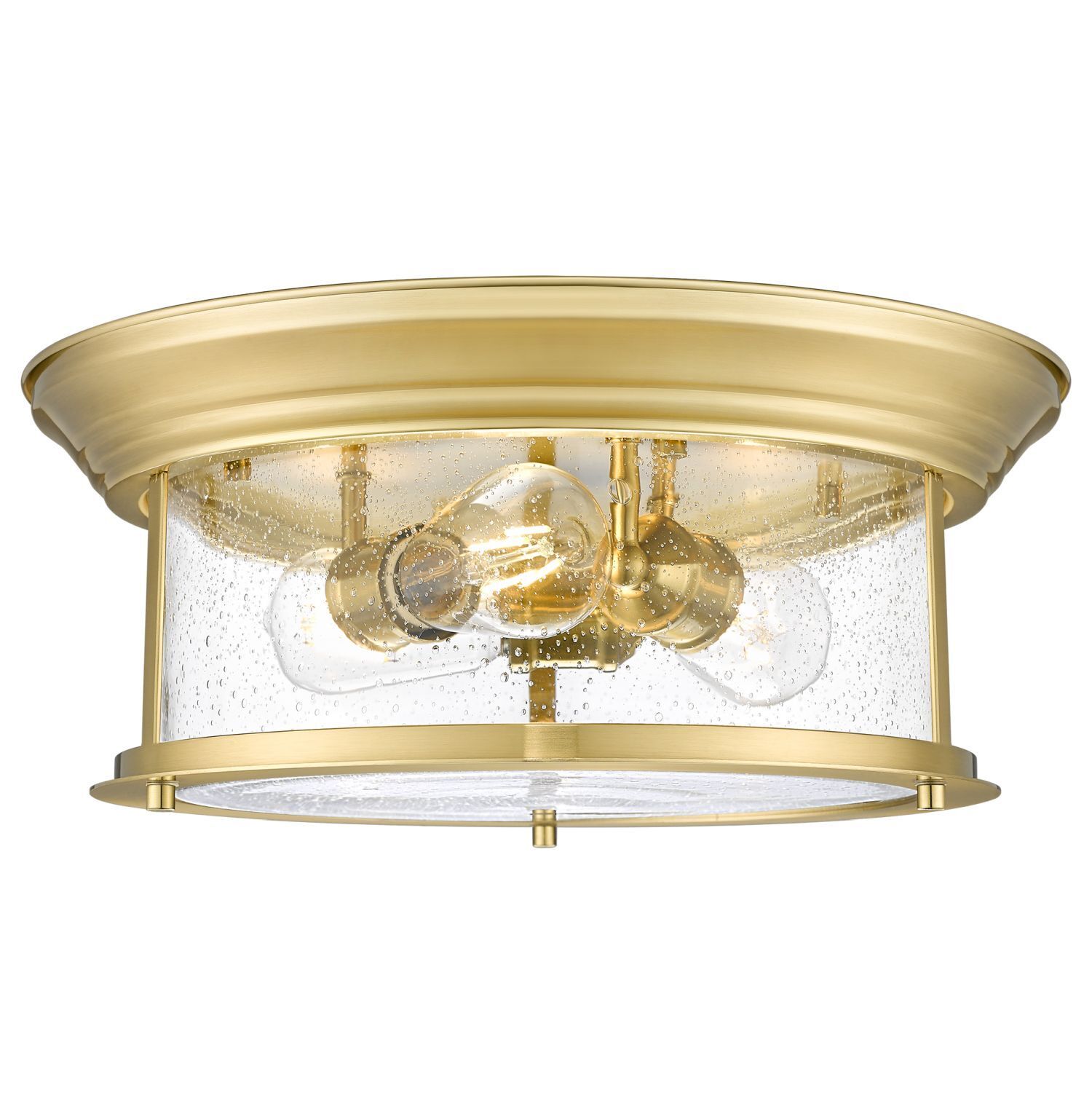 deckeleuchte, goldfarben, globenlampen, glasschirm, deckenmontage