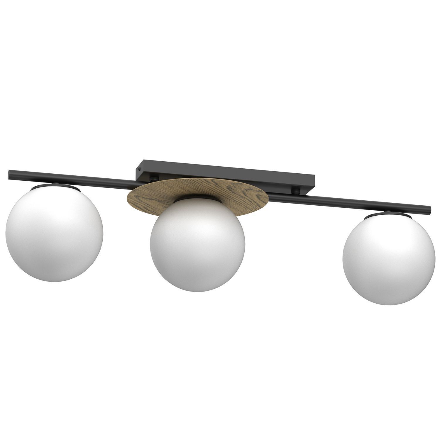 Lampe de plafond verre métal L:74 cm E27 Moderne confortable