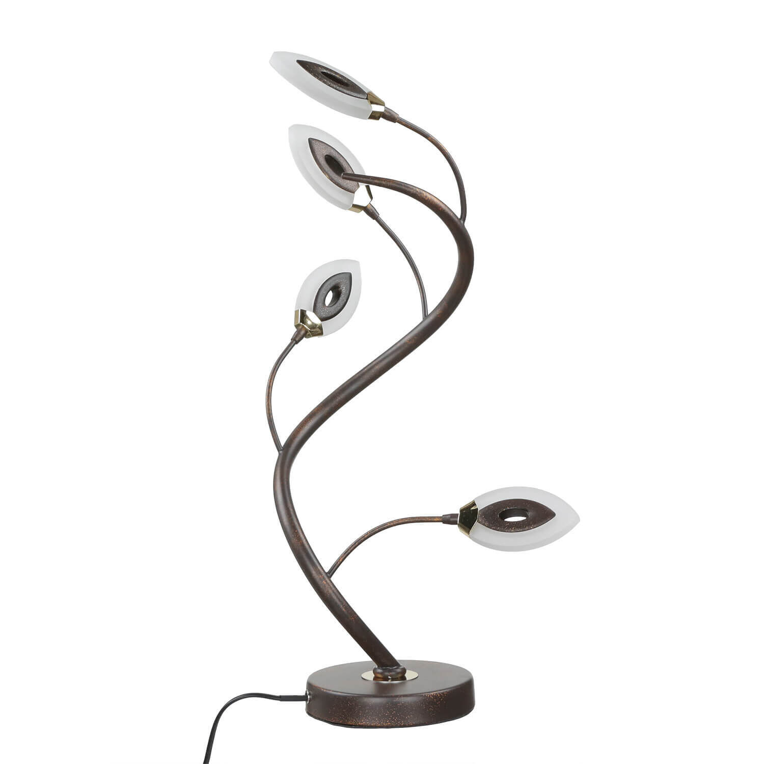 Lampe de table LED Moderne Marron Rouille Floral GORI Lampe, Tischlampe