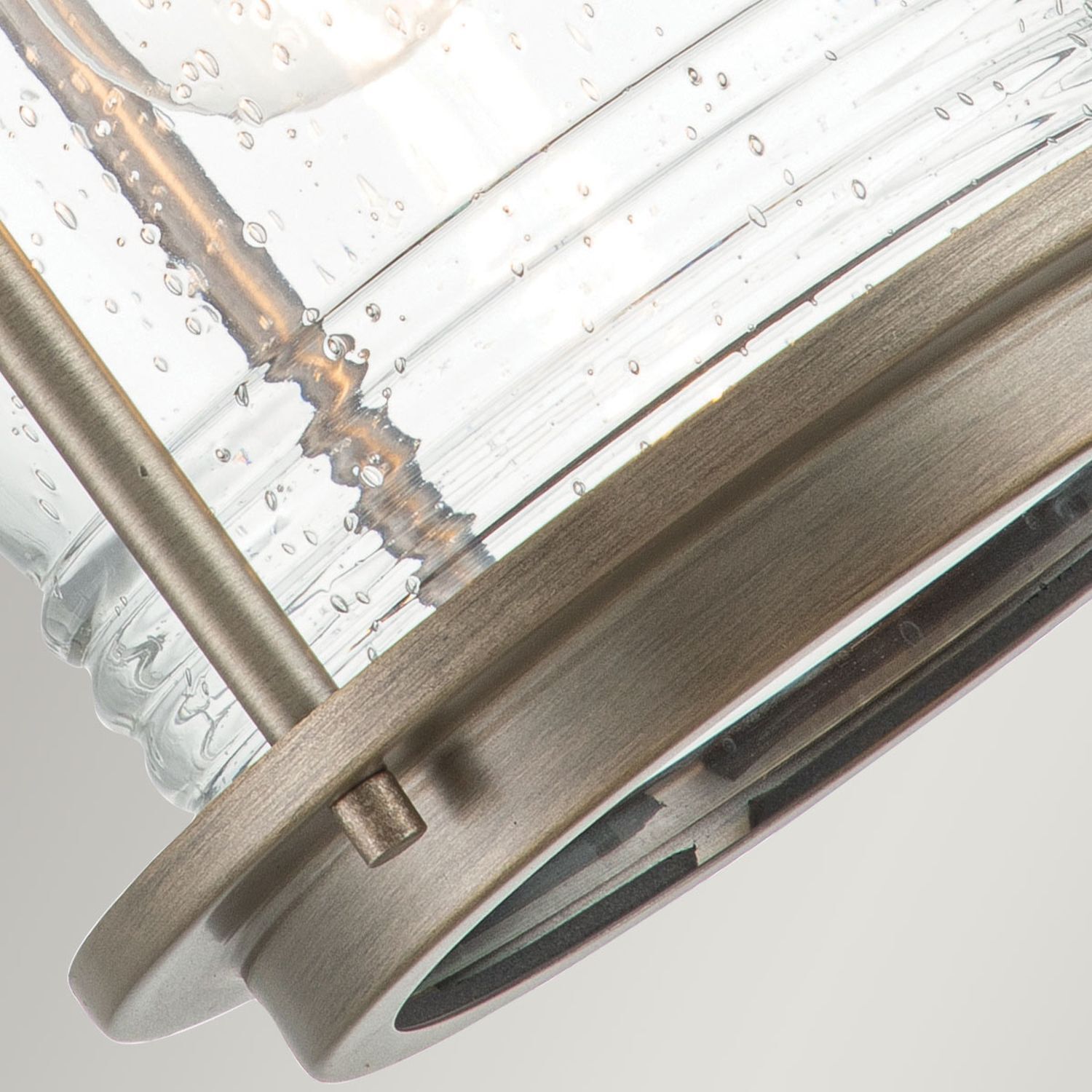 Applique extérieure aluminium verre hauteur 34,6 cm IP44 E27