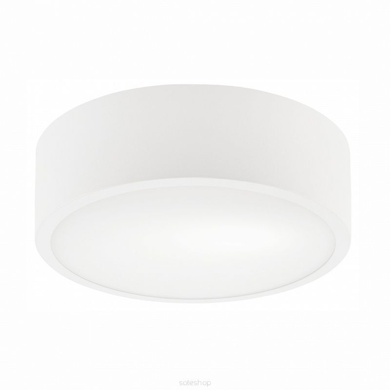 Plafonnier rond en verre E27 Ø26 cm à faible éblouissement en blanc