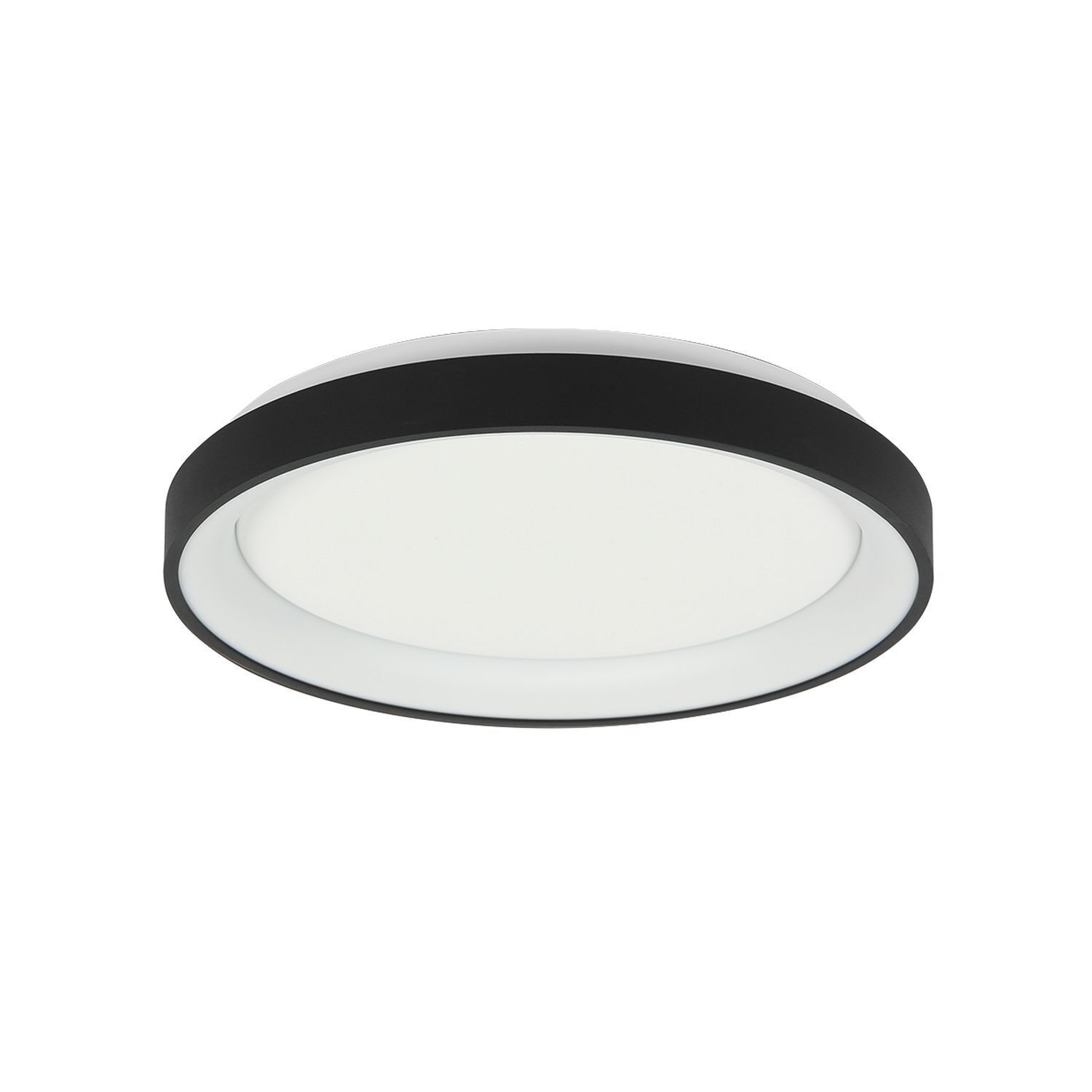 Plafonnier LED Noir Blanc Ø28 cm 2700 K confortable