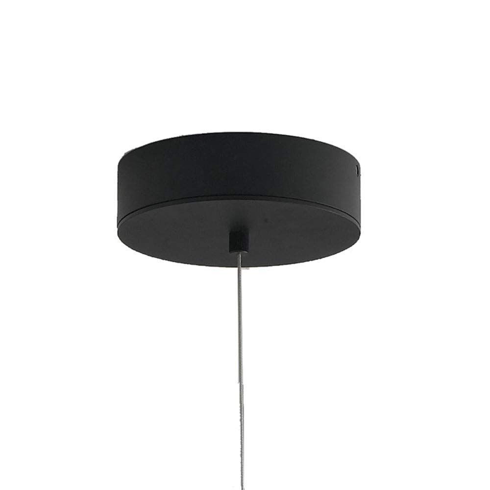 Suspension LED Noir Ø113cm grand design moderne