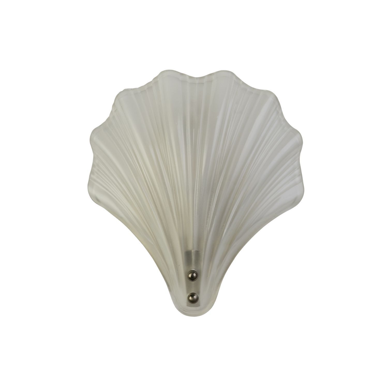 Applique décorative métal verre P:11 cm IP44 en argent