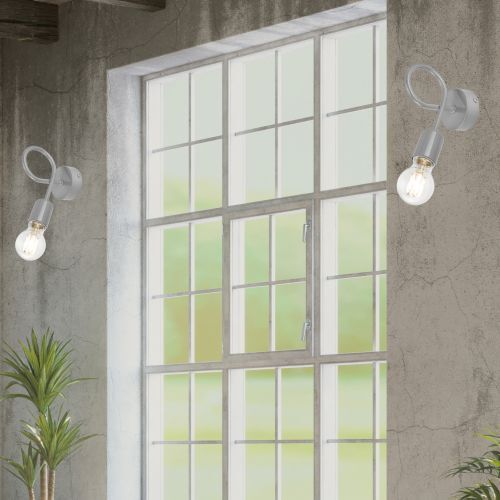 Applique moderne Gris Métal MADALYNN Lampe