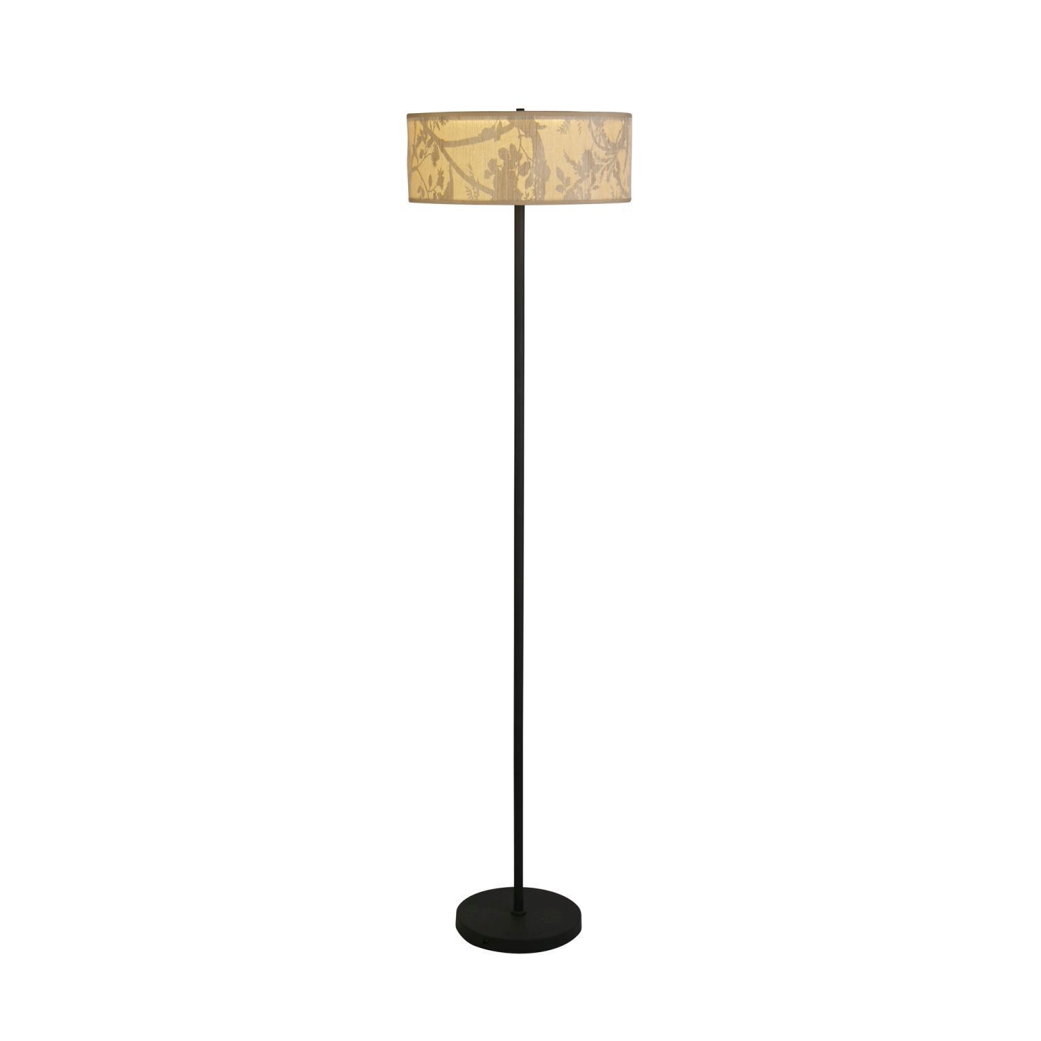 Lampadaire confortable en bambou métal 160 cm E27 à faible éblouissement Lampe, Lampenschirm