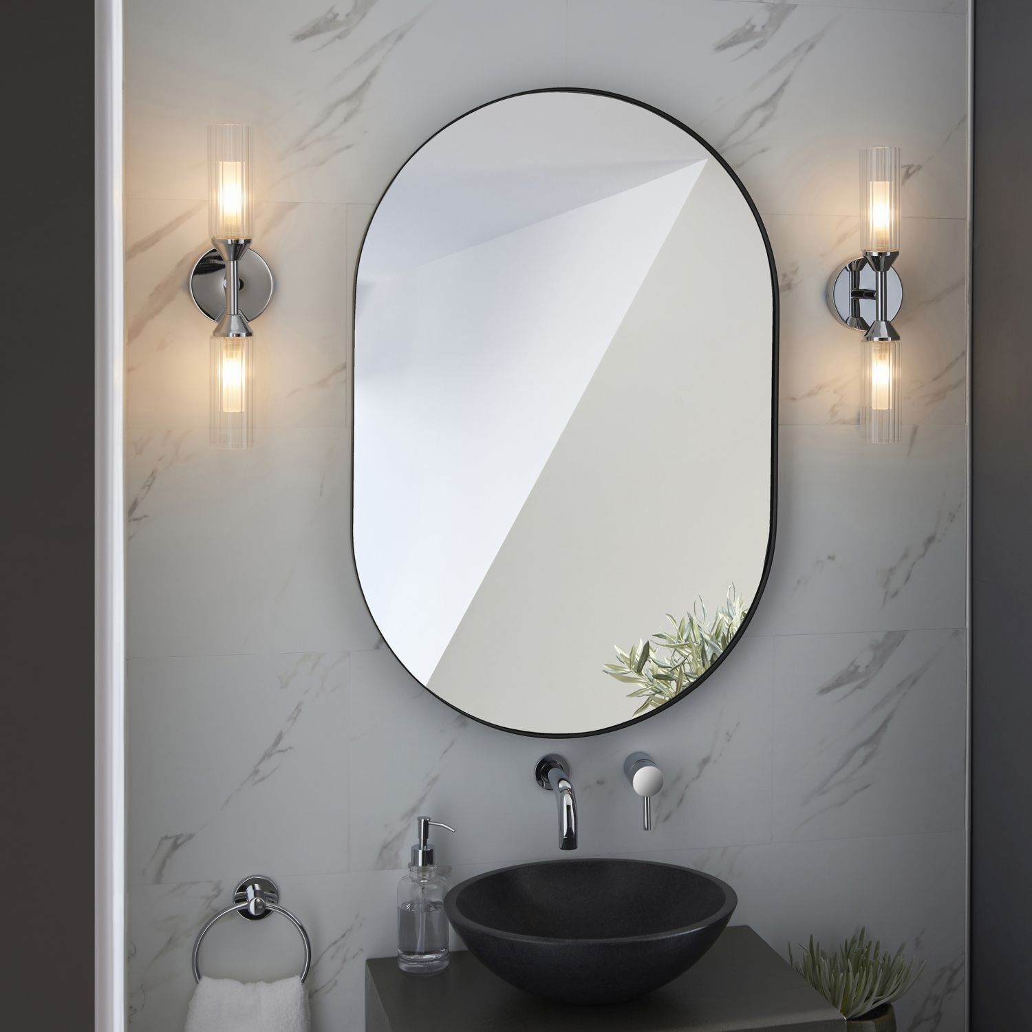 Applique salle de bain avec interrupteur IP44 chrome blanc 2x G9 Up Down