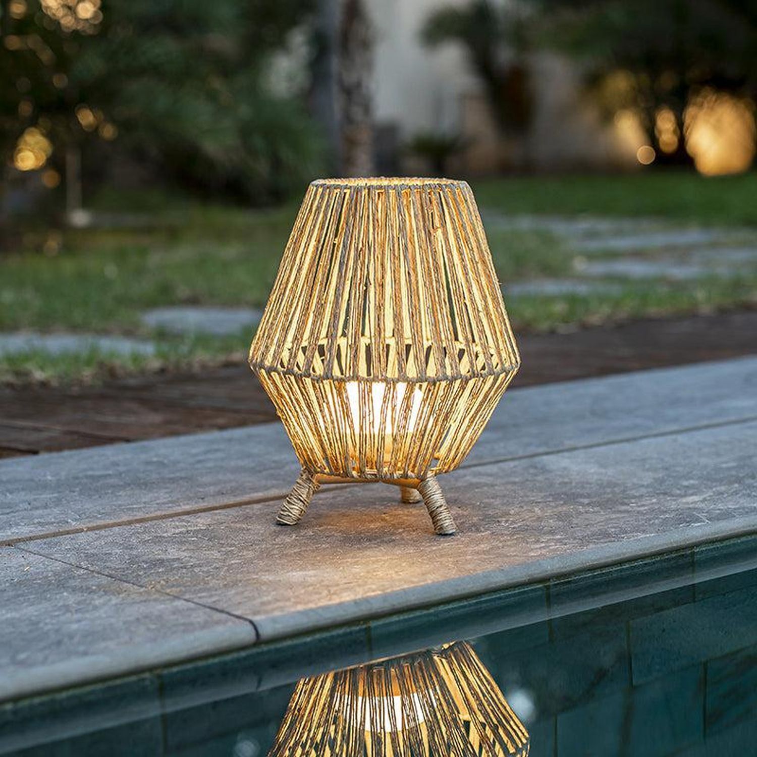 Lampe de table LED Outdoor sans fil 32,5 cm IP65 Dimmer