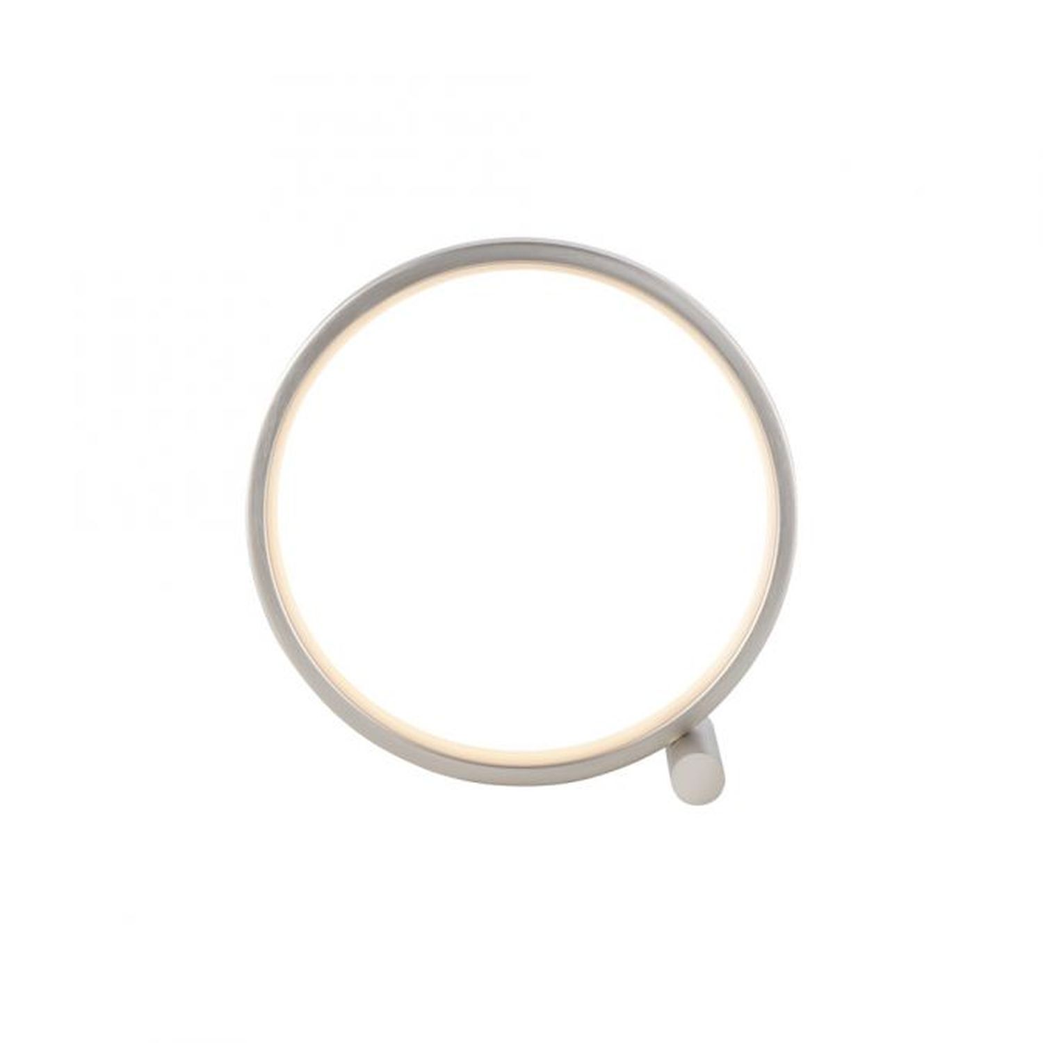 Lampe de table LED Argent Métal Anneau H:25,5 cm 3000 K 10 W Lampe de table LED Argent Métal Anneau H:25,5 cm 3000 K 10 W