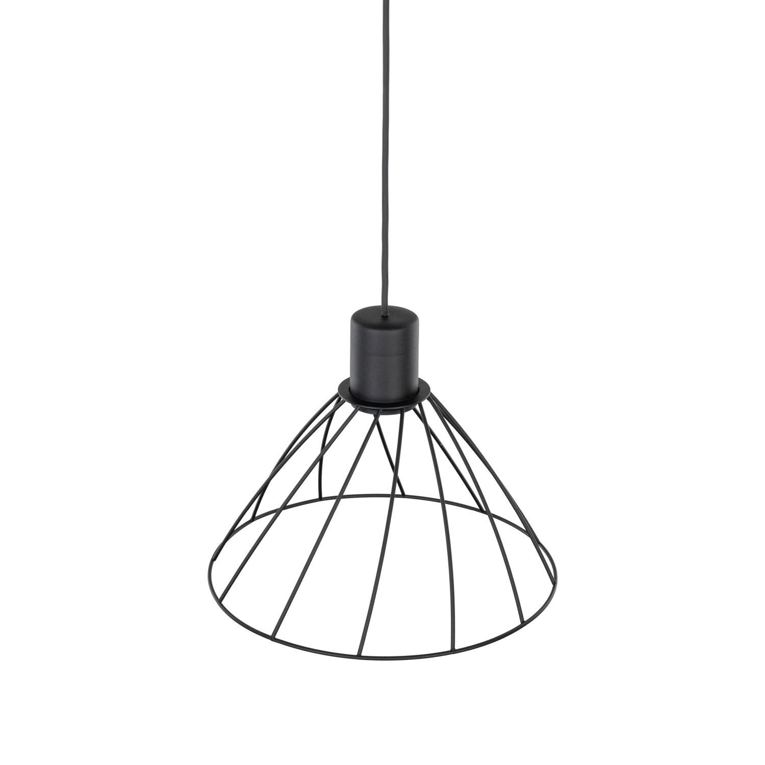 Pendelleuchte Metall Schwarz Ø 29,5 cm H: max. 165 cm GU10 Lampe, Kronleuchter, Leuchte